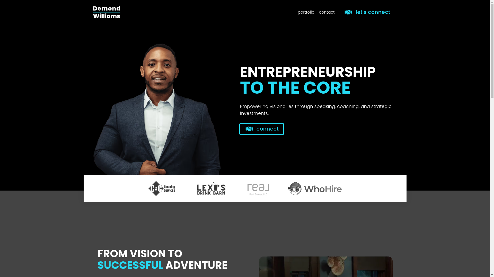website screenshot of https://demondwilliams-com.pages.dev/