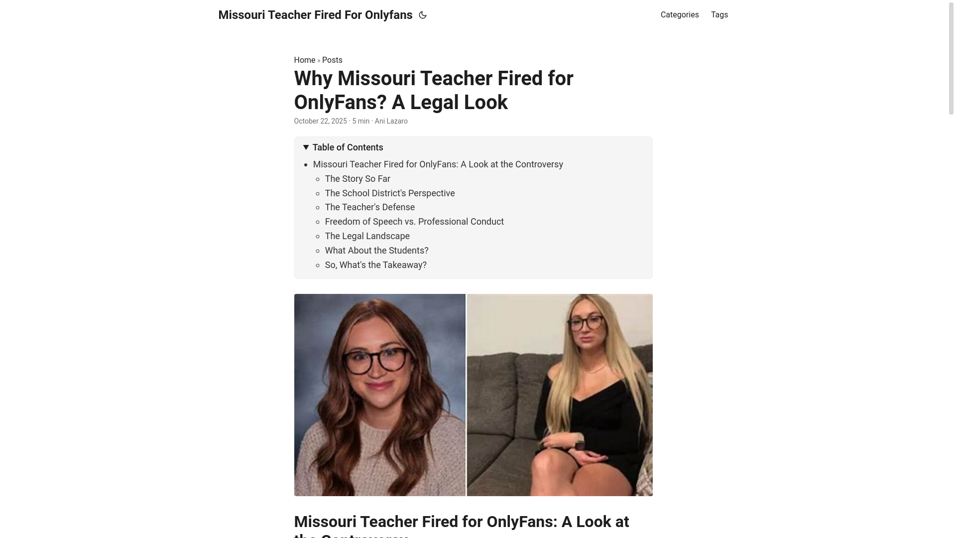website screenshot of https://missouri-teacher-fired-for-onlyfans.pages.dev/