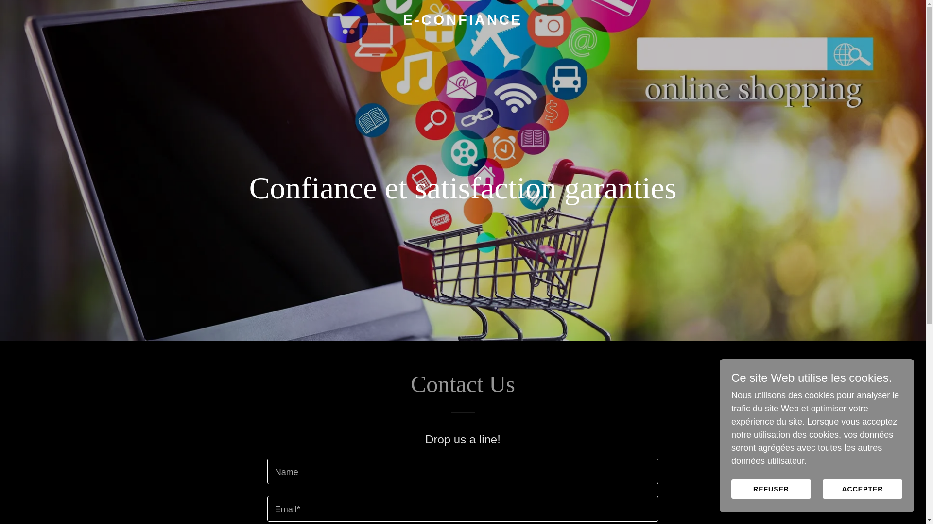 website screenshot of https://e-confiance.shop/