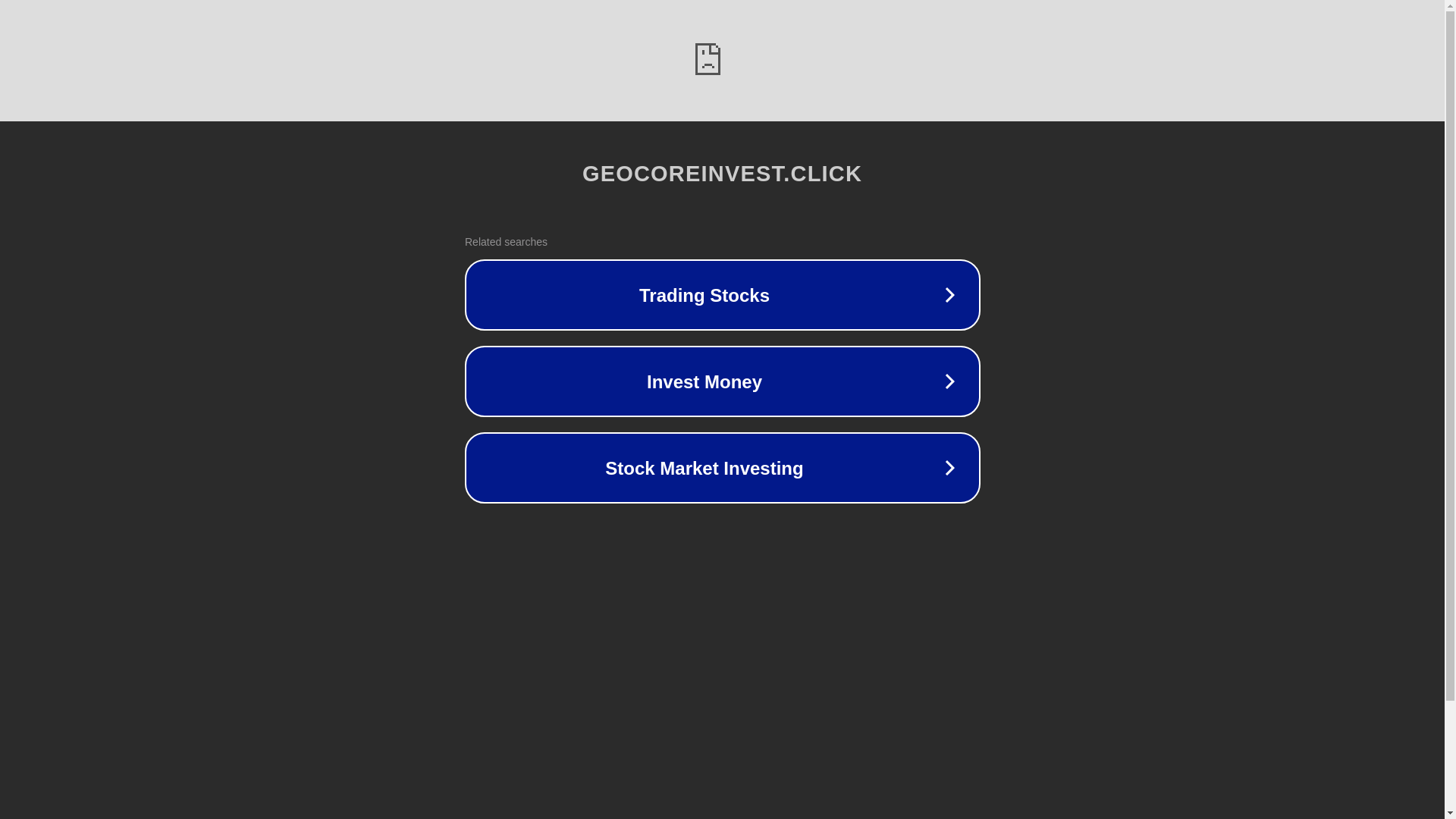 website screenshot of https://geocoreinvest.click/