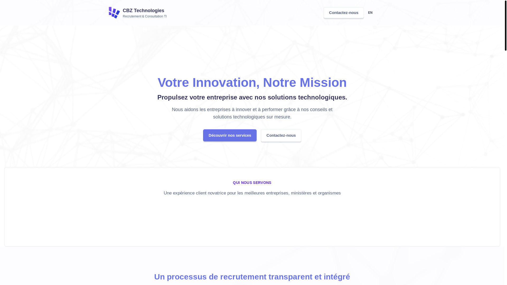 website screenshot of https://cbz-website.pages.dev/