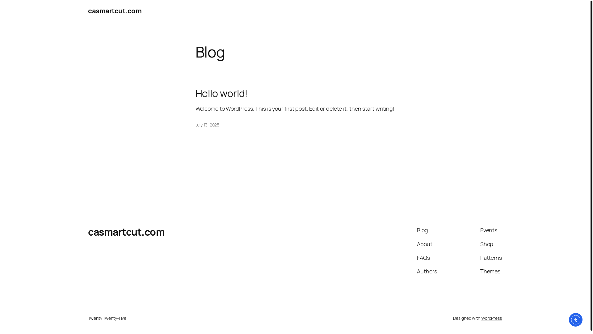 website screenshot of https://casmartcut.com/