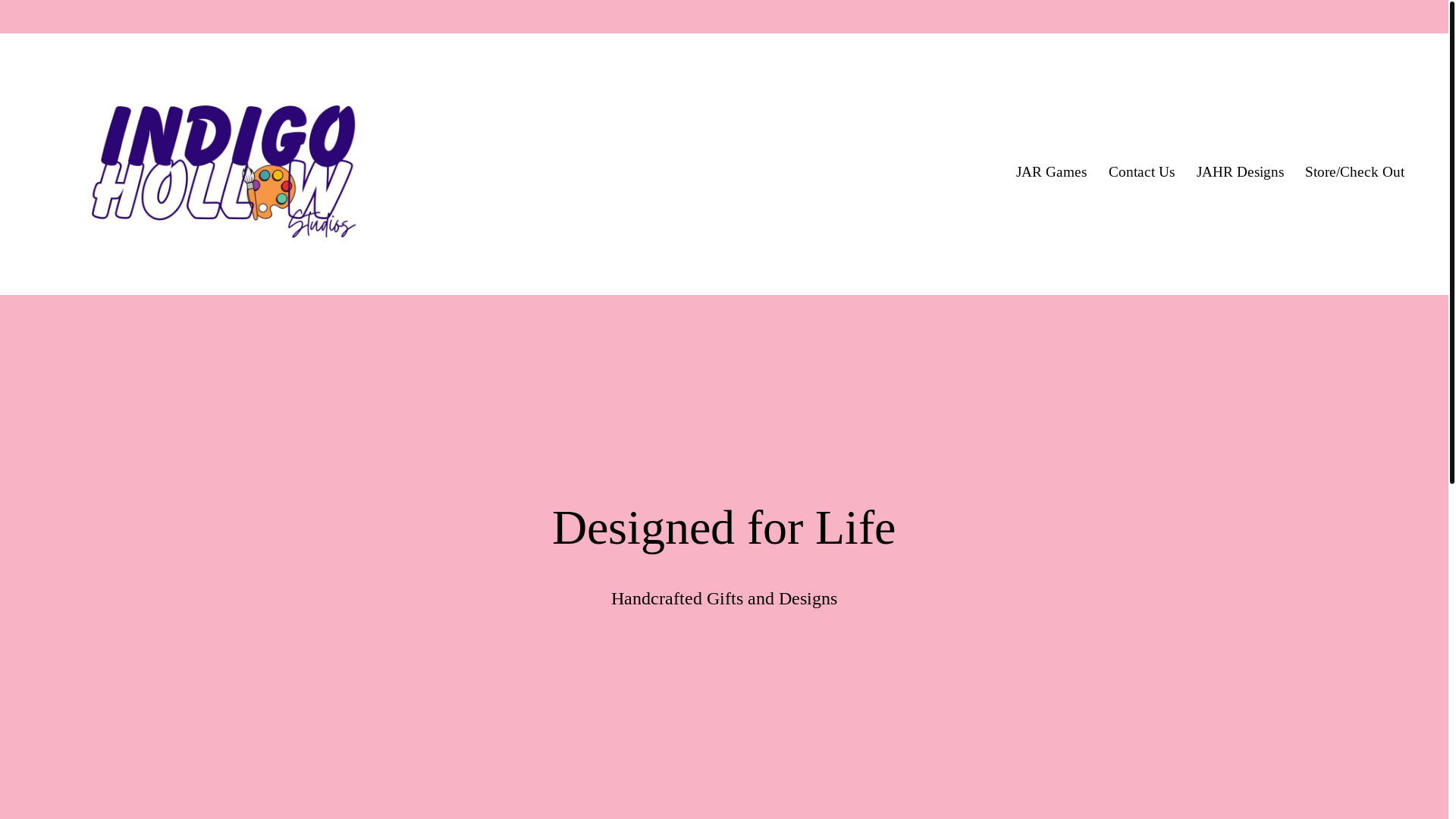 website screenshot of https://indigohollowstudios.com/