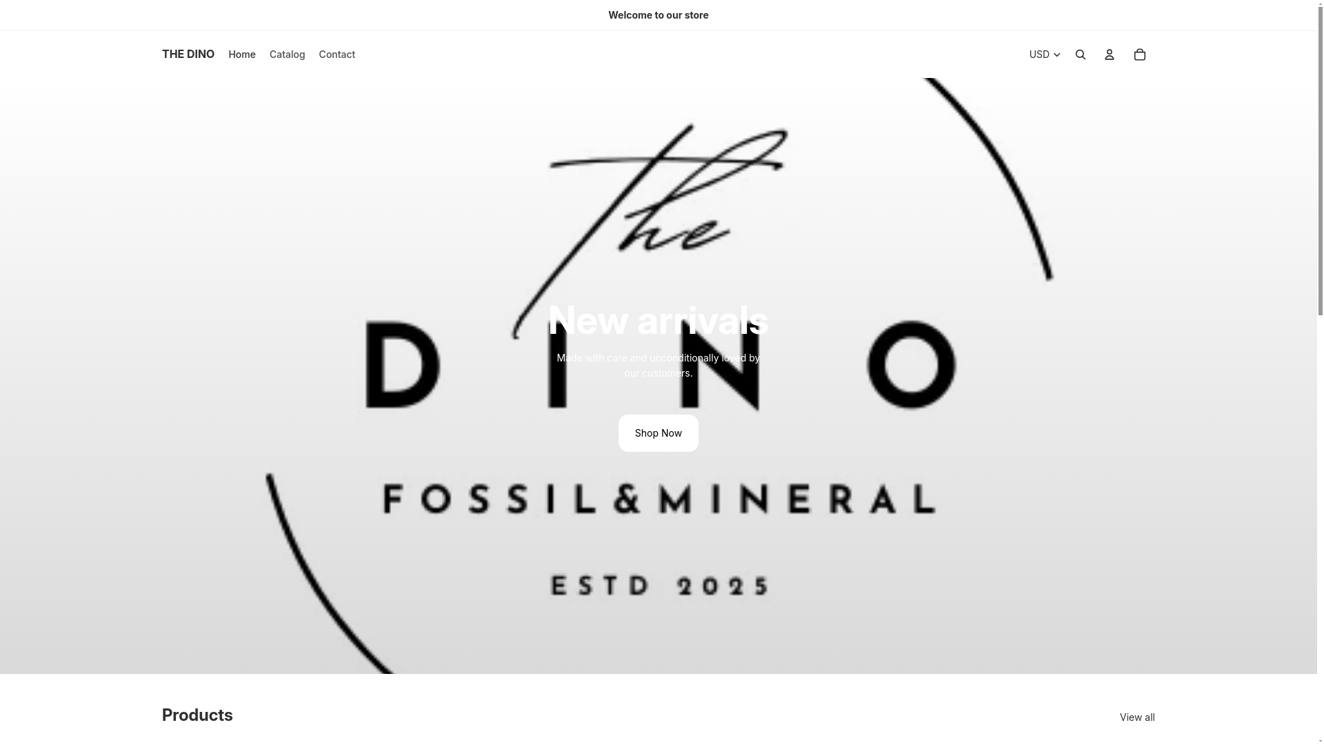 website screenshot of https://thedinoach.com/