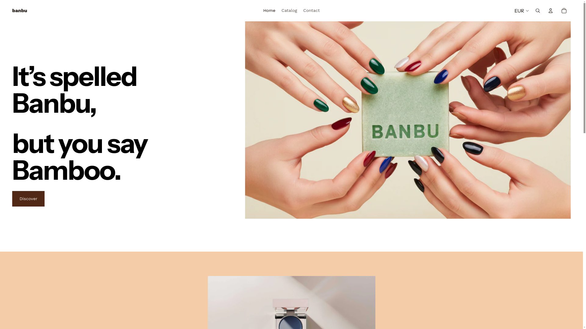 website screenshot of https://banbunature.com/