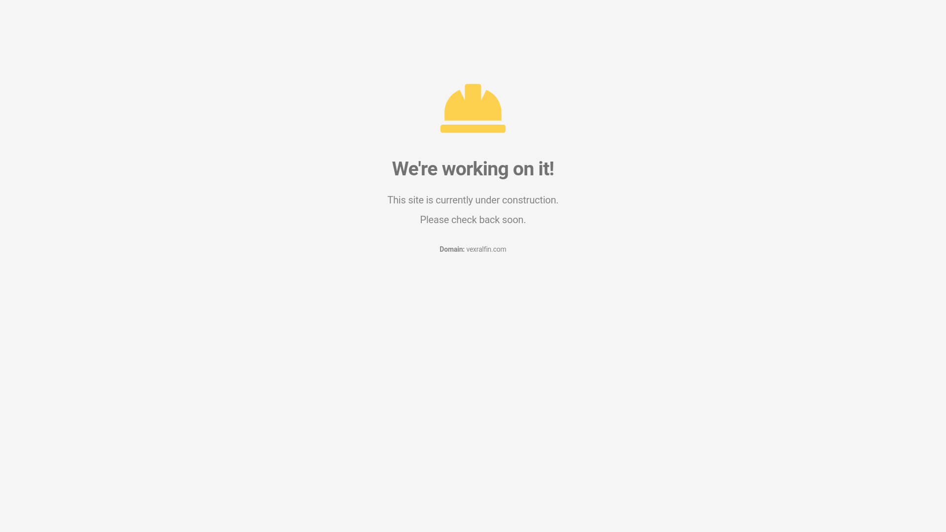 website screenshot of https://vexralfin.com/