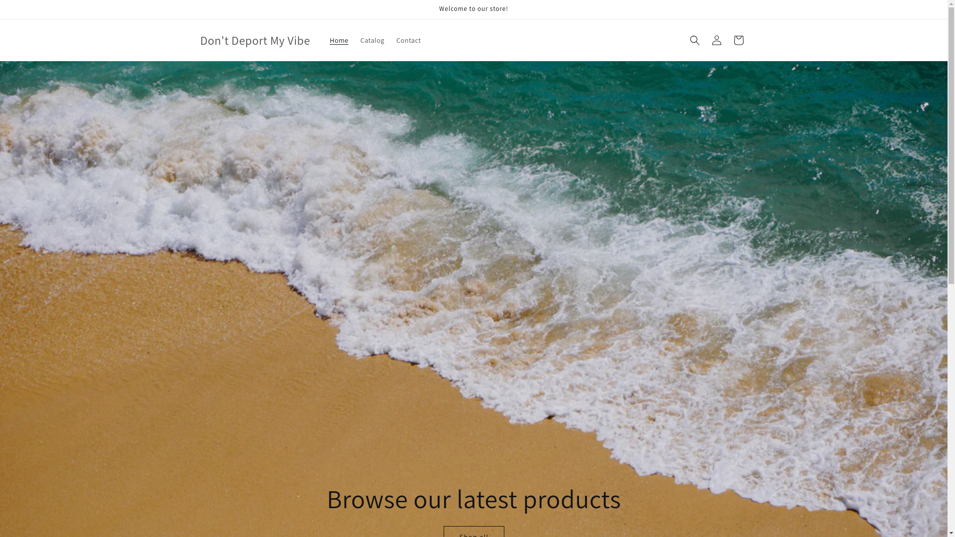 website screenshot of https://dontdeportmyvibe.com/