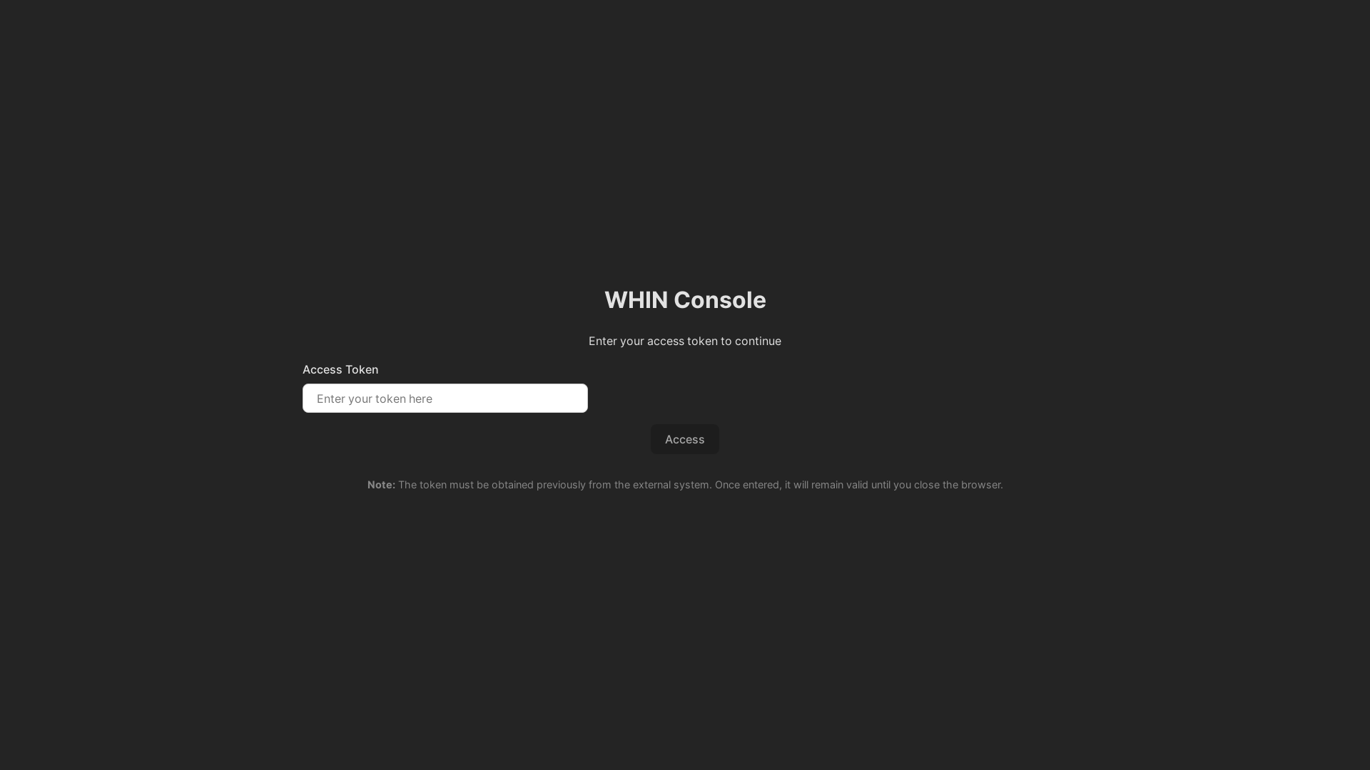 website screenshot of https://whin-console.pages.dev/