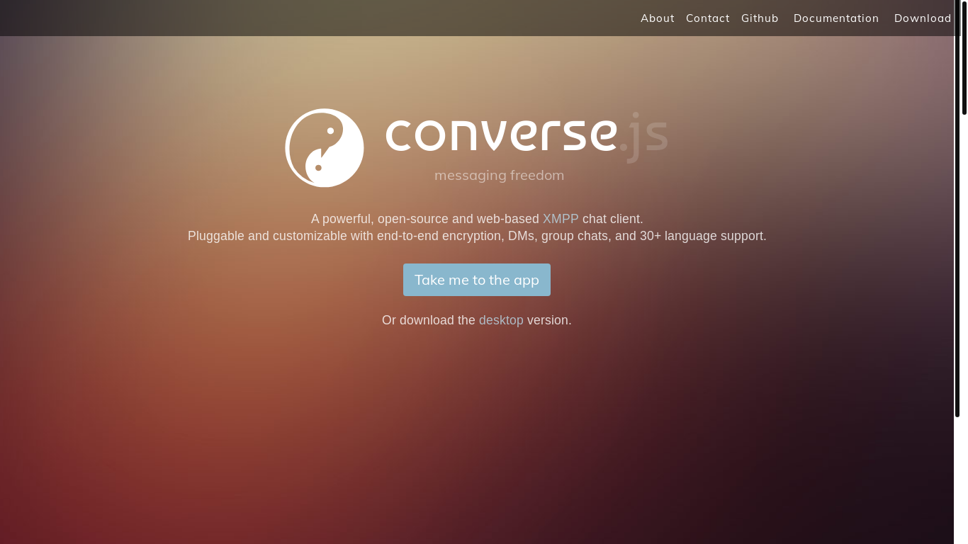 website screenshot of https://converse-js.pages.dev/