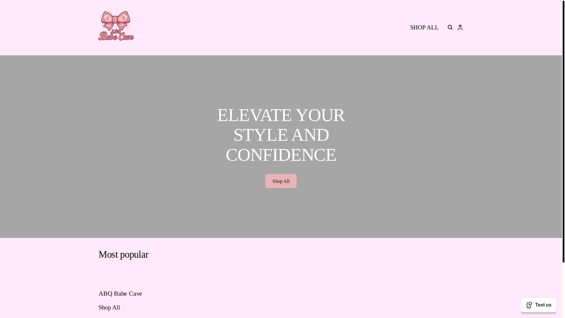 website screenshot of https://abqbabecave.com/