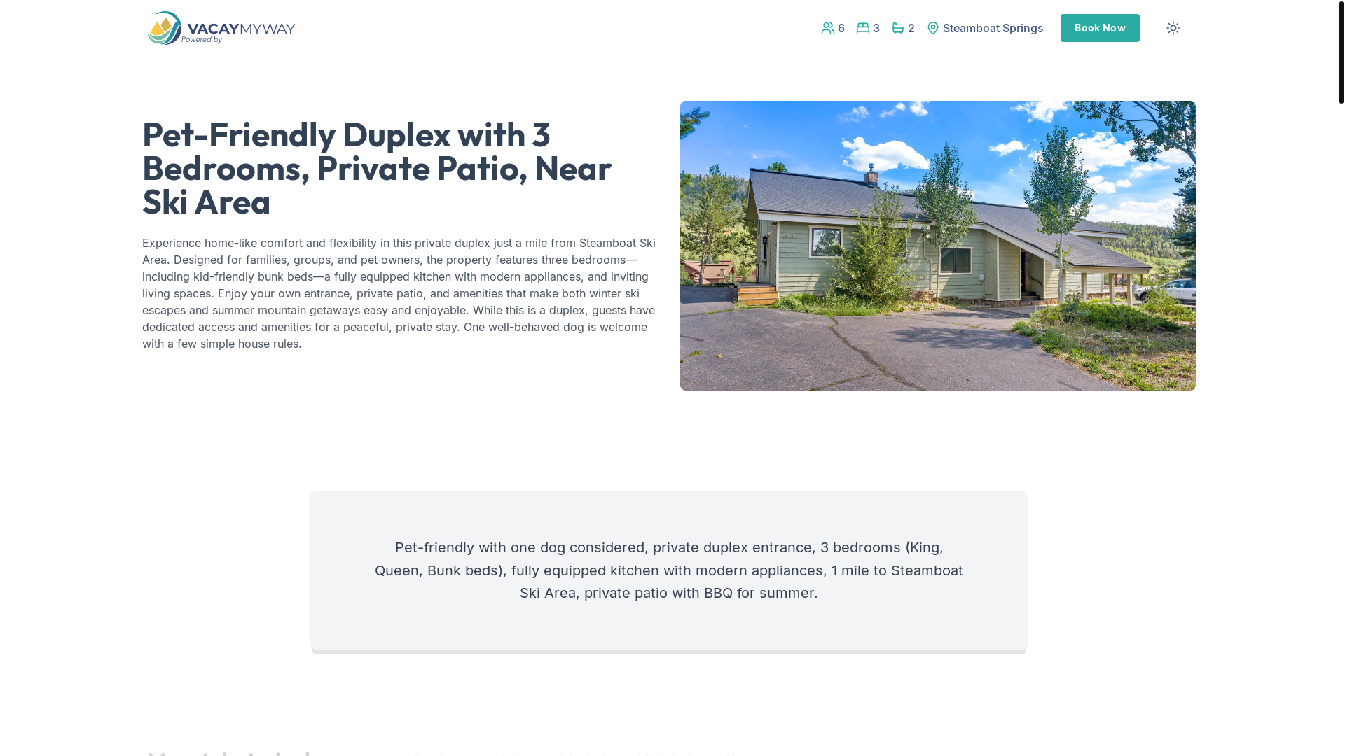website screenshot of https://pawsitivesteamboat.camp/