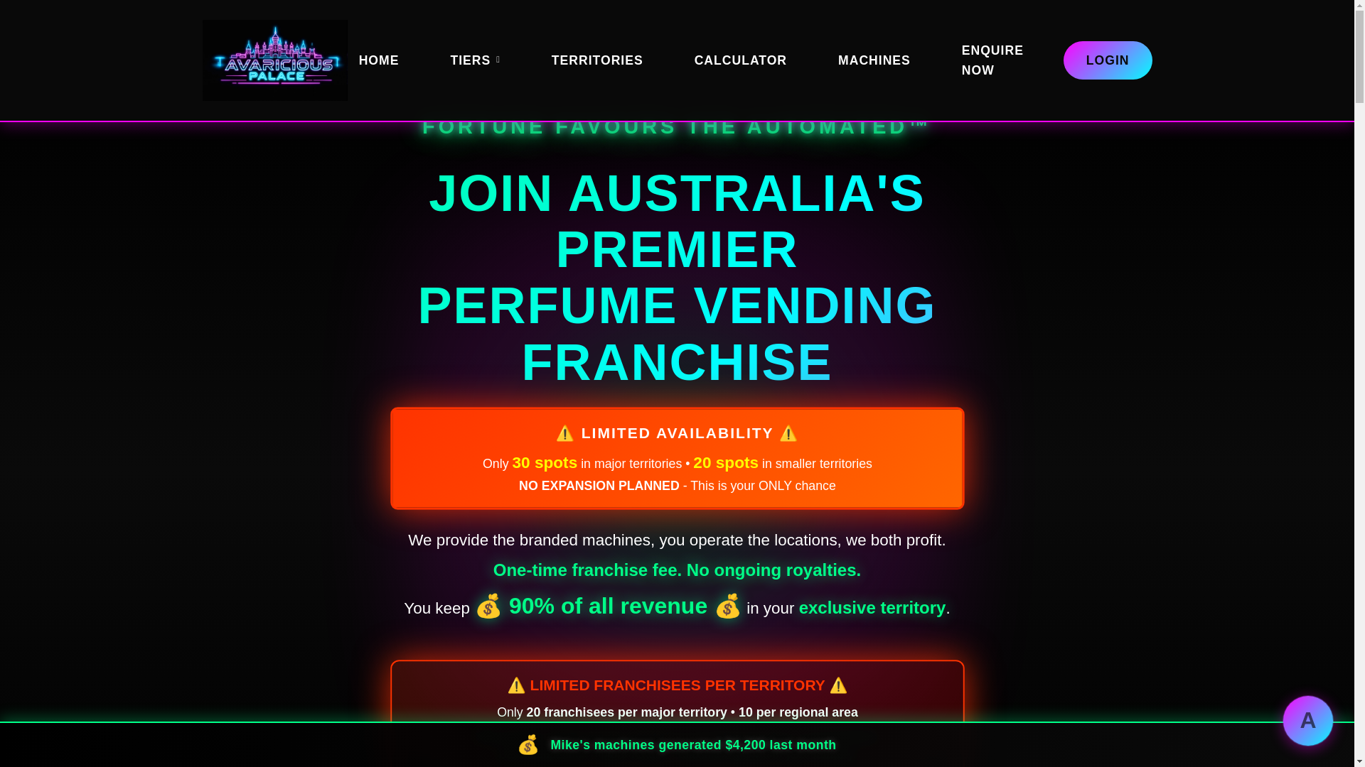 website screenshot of https://avariciouspalace.pages.dev/