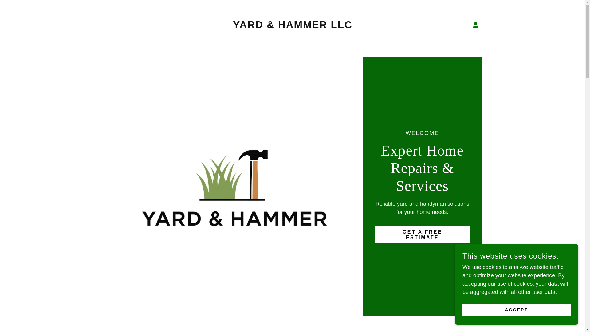 website screenshot of https://yardandhammerllc.com/