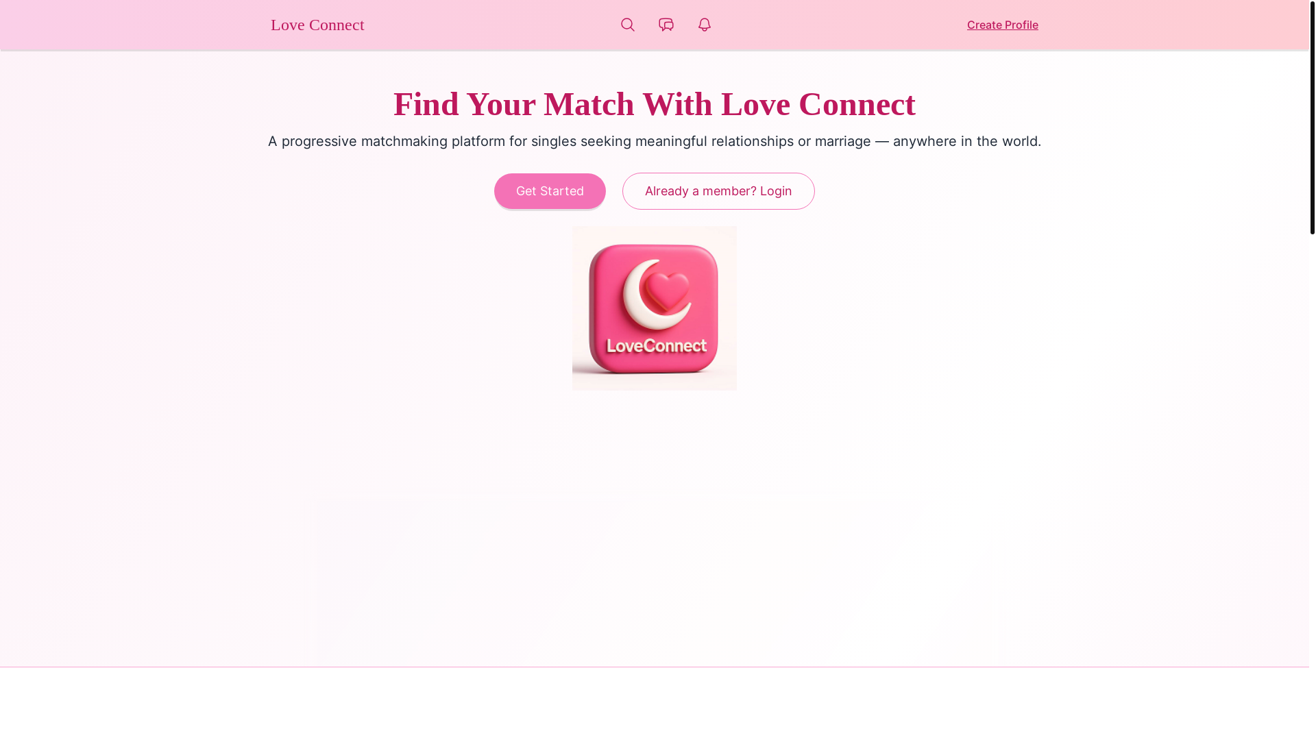 website screenshot of https://loveconnectchat.com/