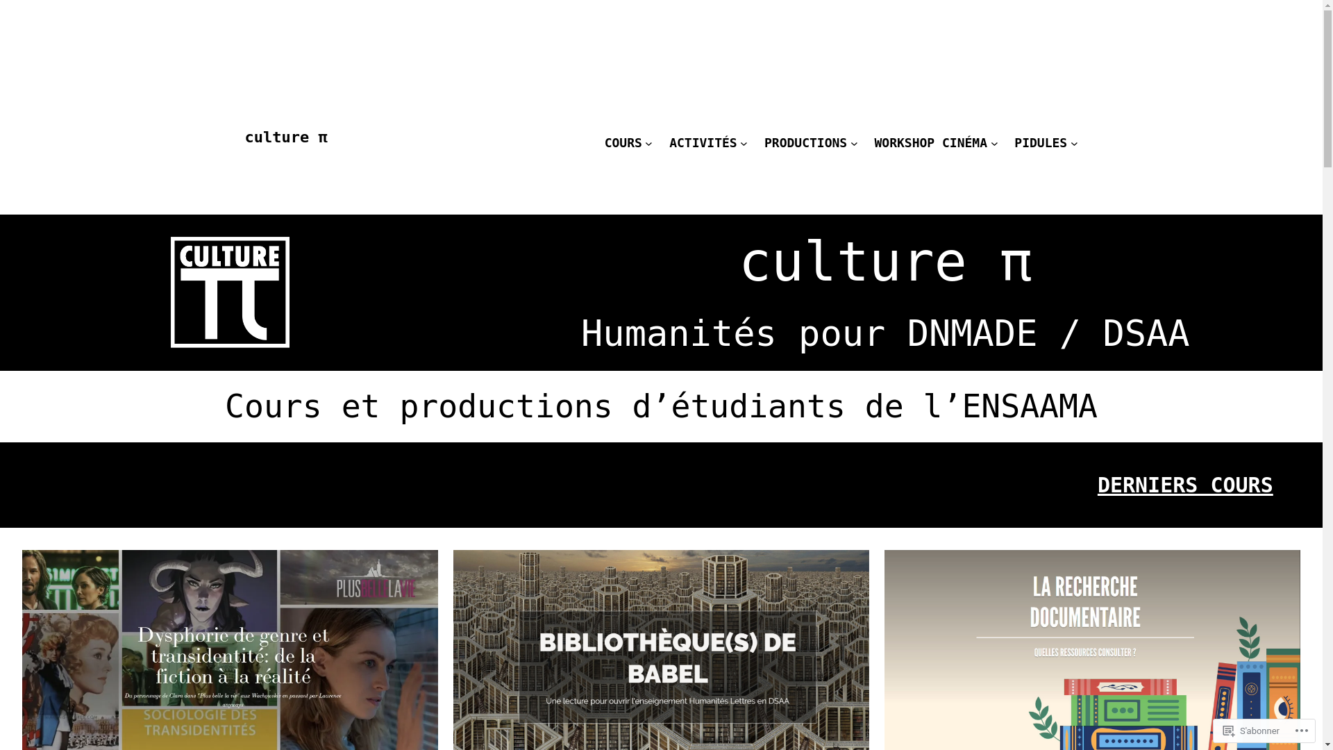 website screenshot of https://culture-pi.com/