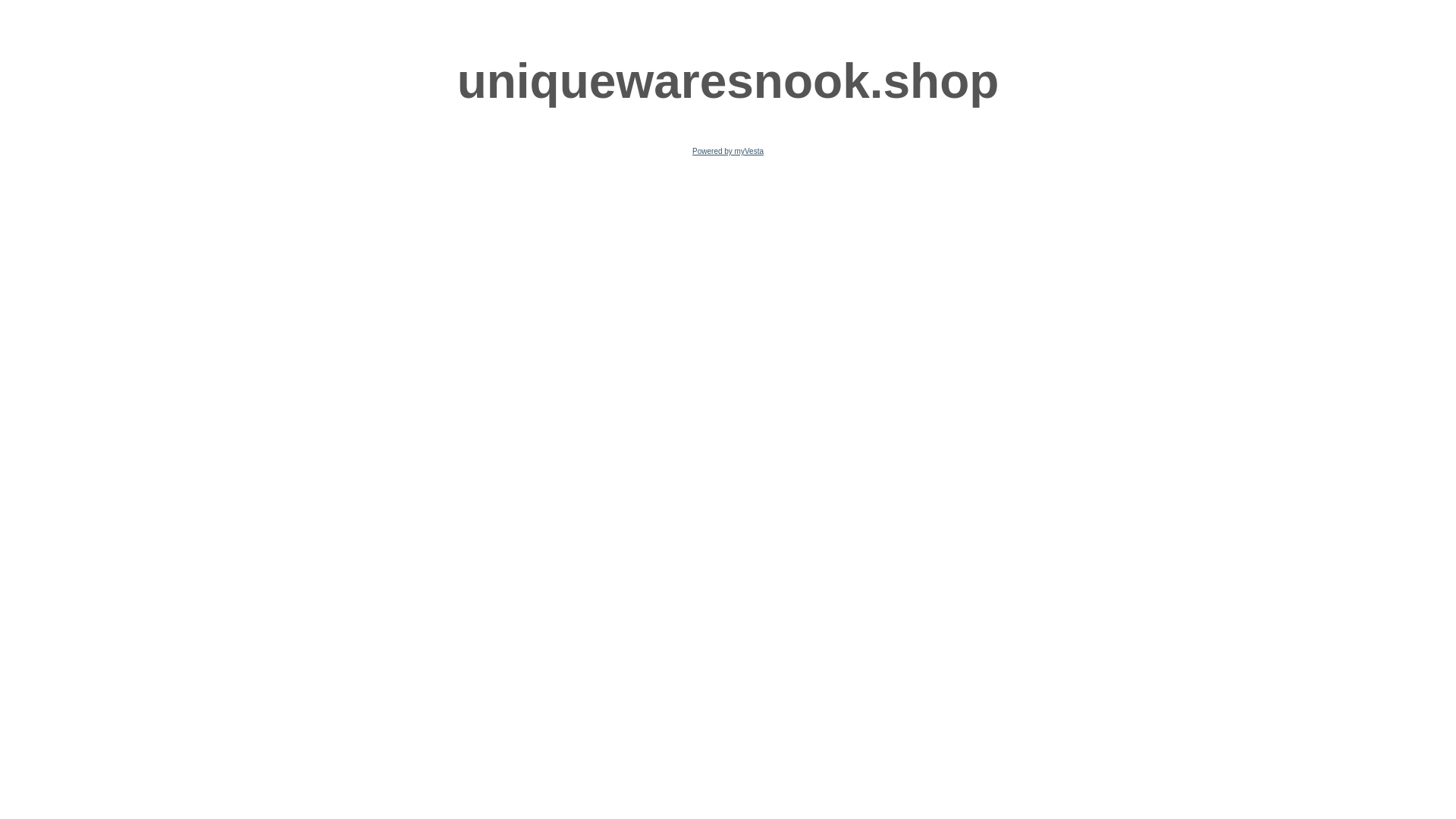 website screenshot of https://uniquewaresnook.shop/