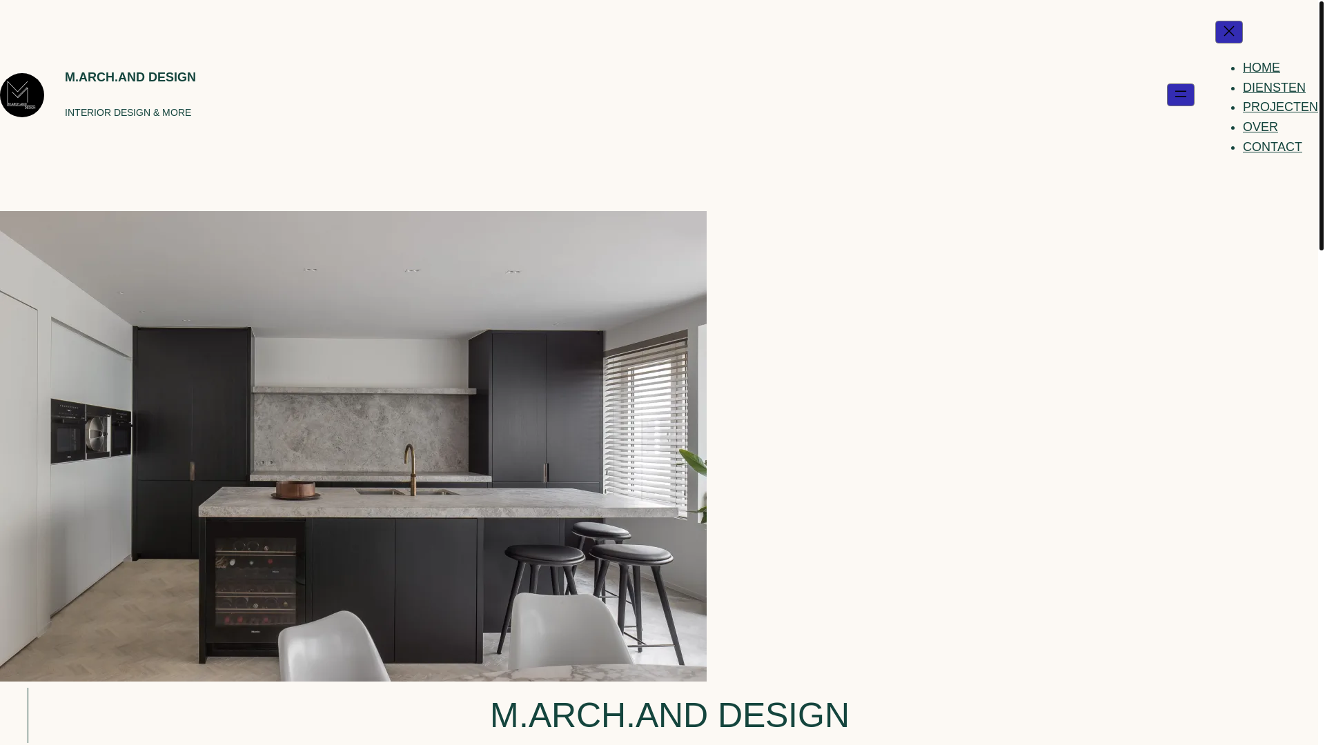 website screenshot of https://marchanddesign.be/