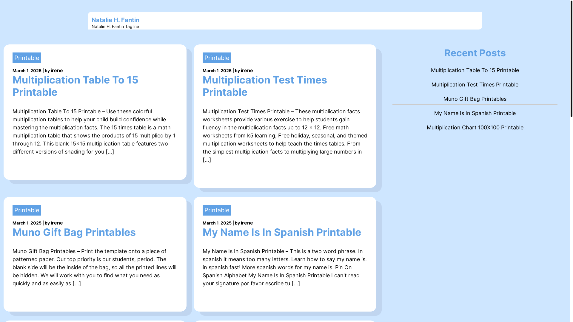website screenshot of https://nataliehfantin.pages.dev/