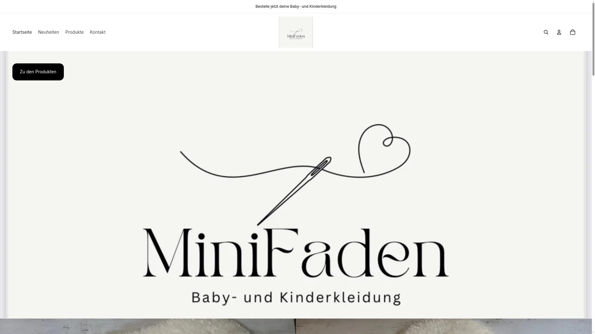 website screenshot of https://minifaden.com/
