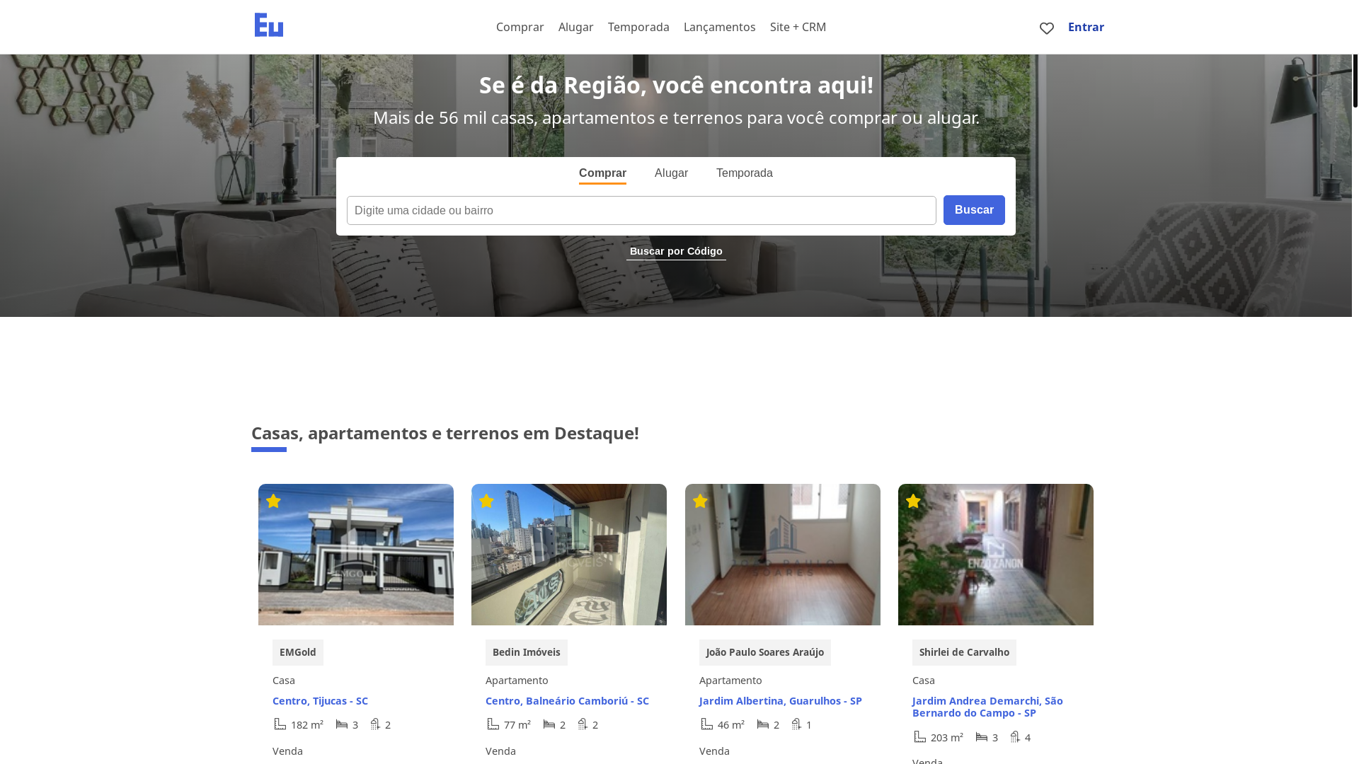 website screenshot of https://cledioklippelcorretor.com.br/