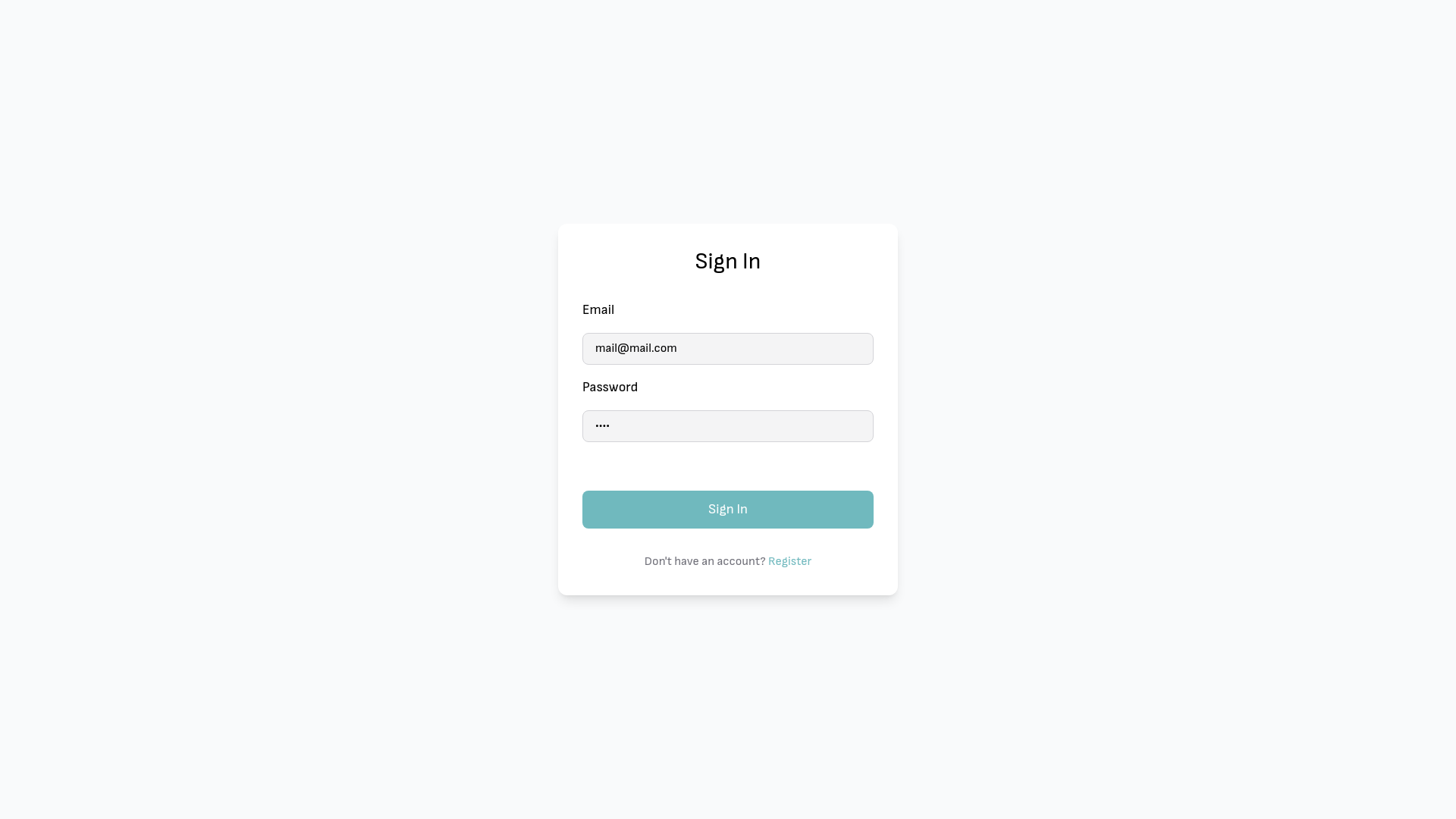 website screenshot of https://my-recipes.food/