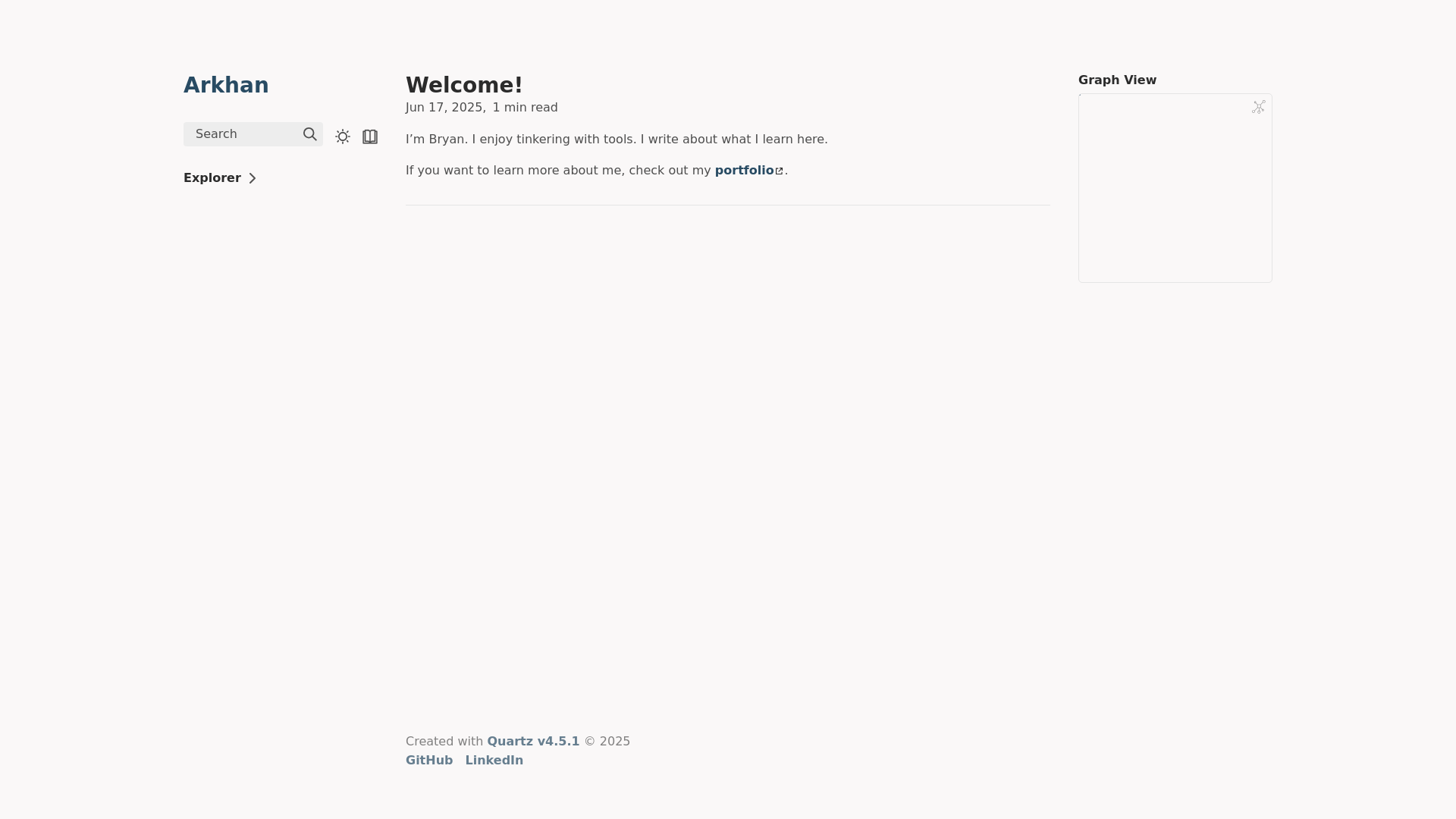 website screenshot of https://arkhan.pages.dev/