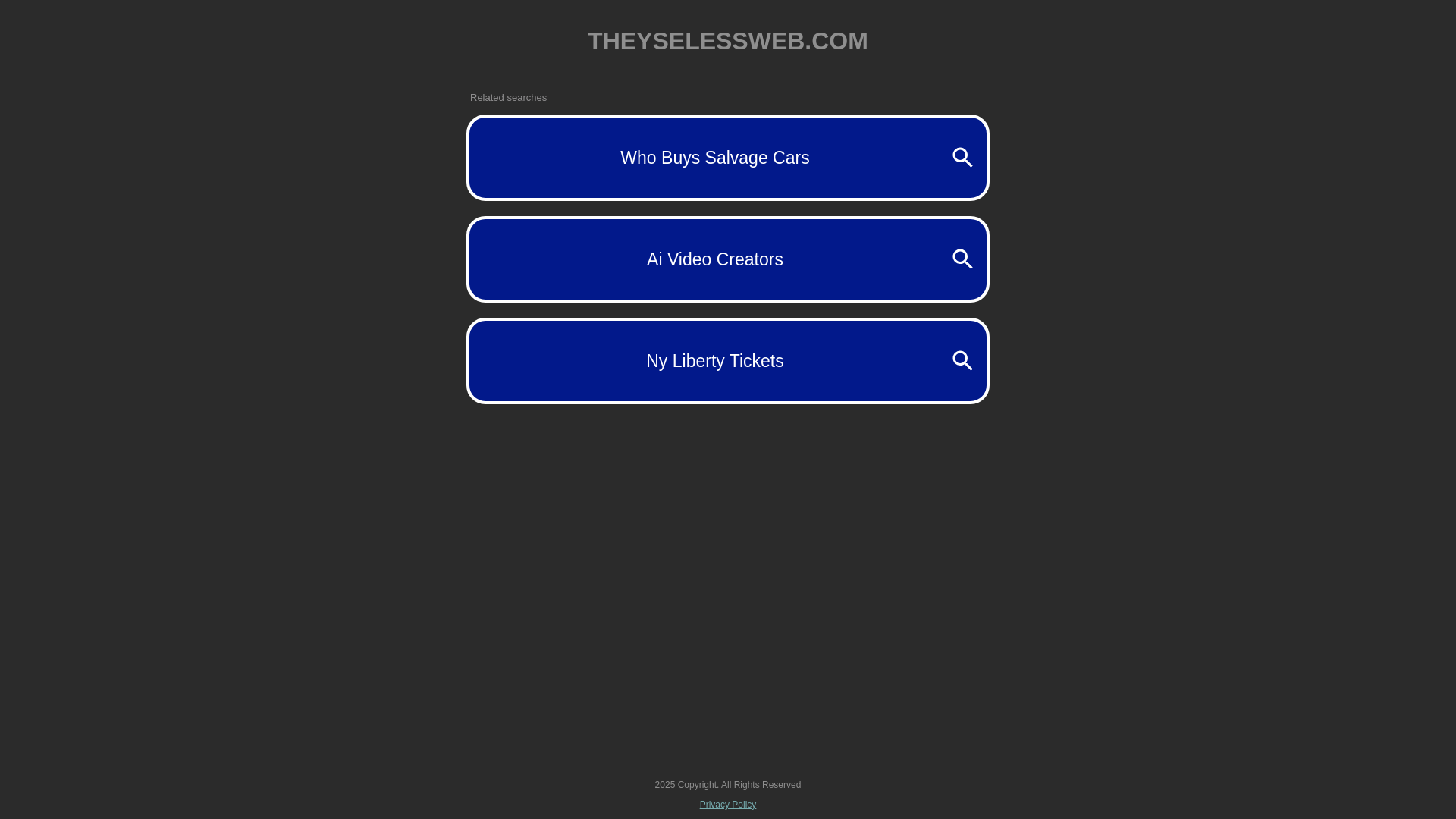 website screenshot of https://theyselessweb.com/