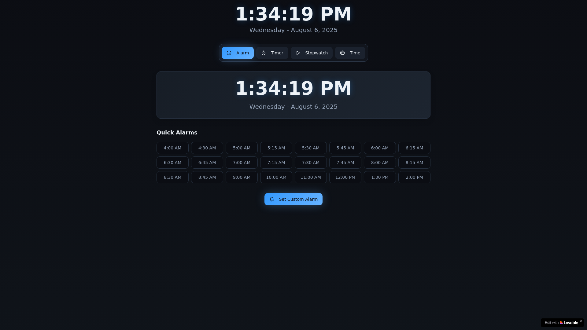 website screenshot of https://clocksta.com/