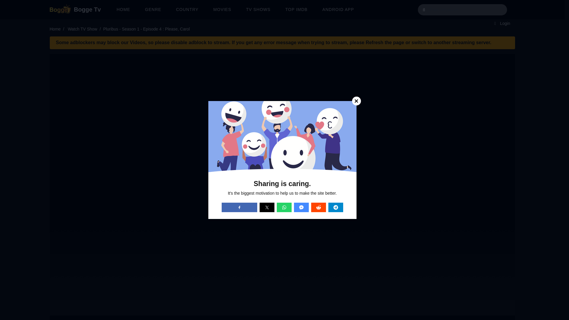 website screenshot of https://bogge.tv/watch-tv/watch-pluribus-movies-free-137122.12823795