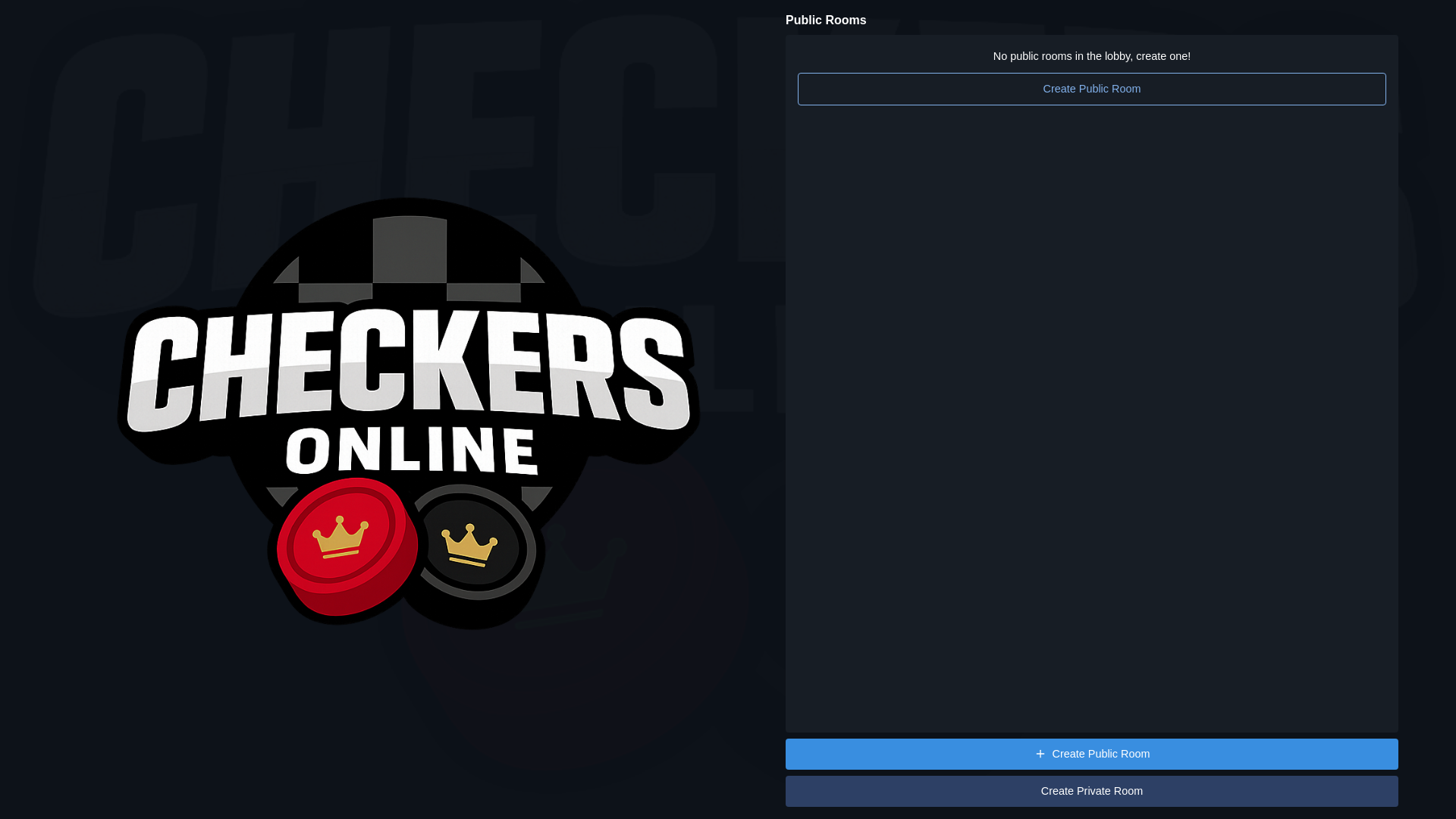 website screenshot of https://checkersmultiplayer.com/