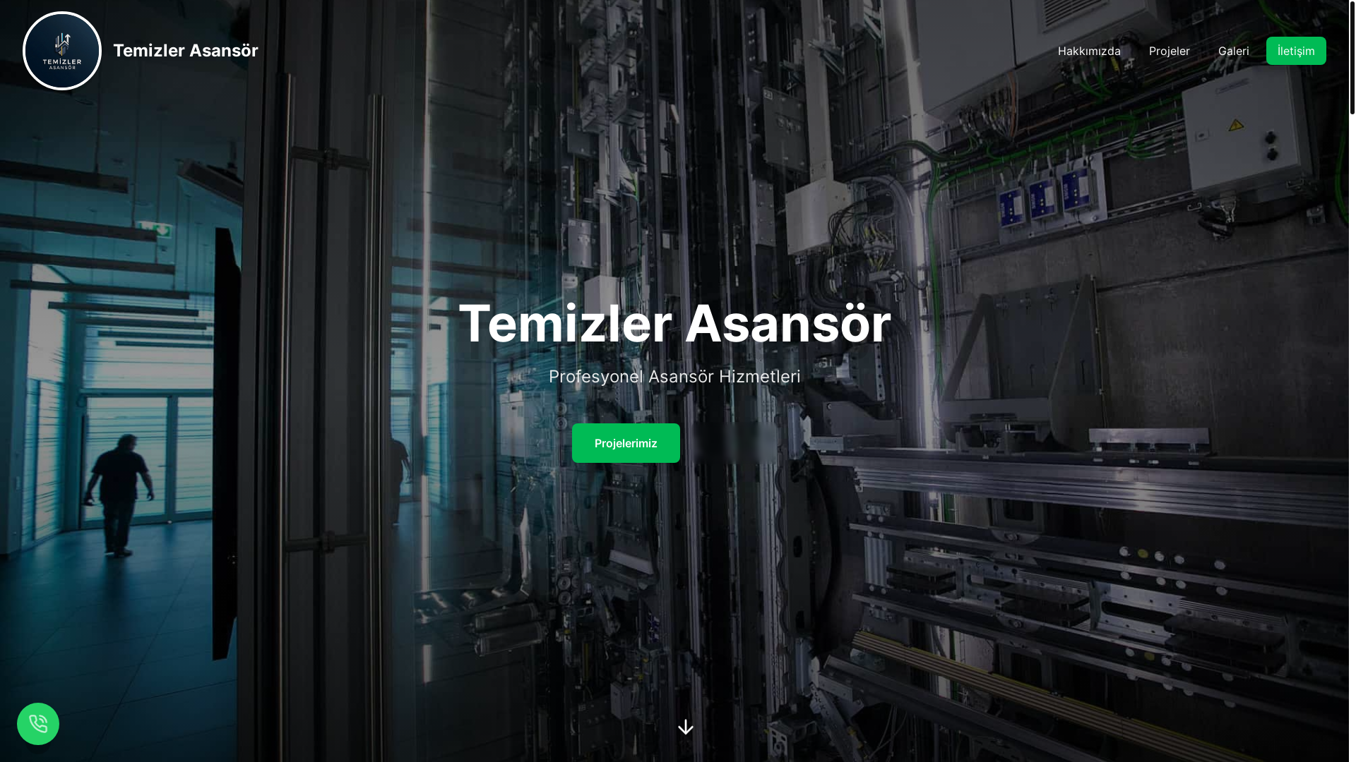 website screenshot of https://temizlerasansor.com/