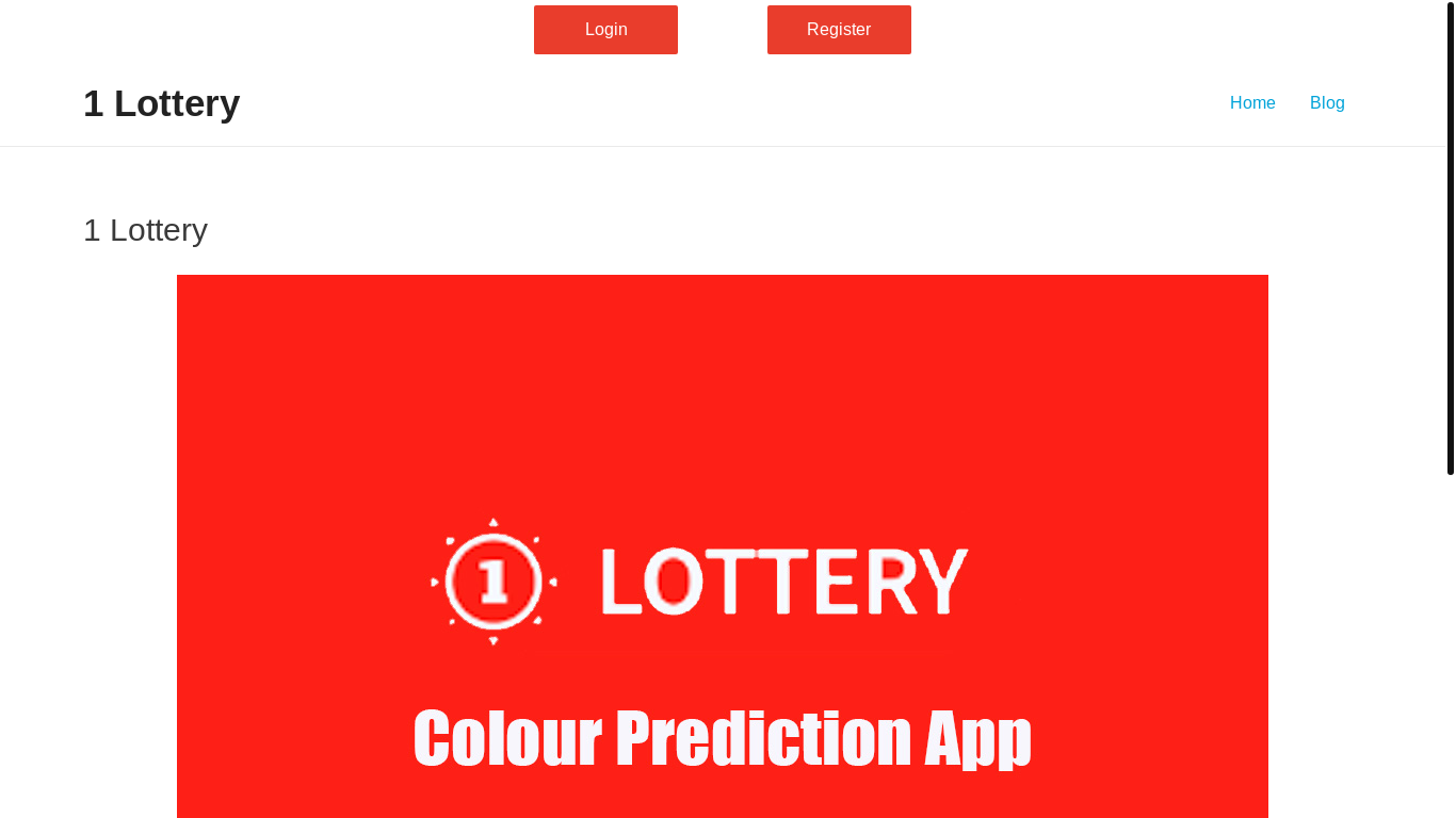 website screenshot of https://1-lottery.bet/