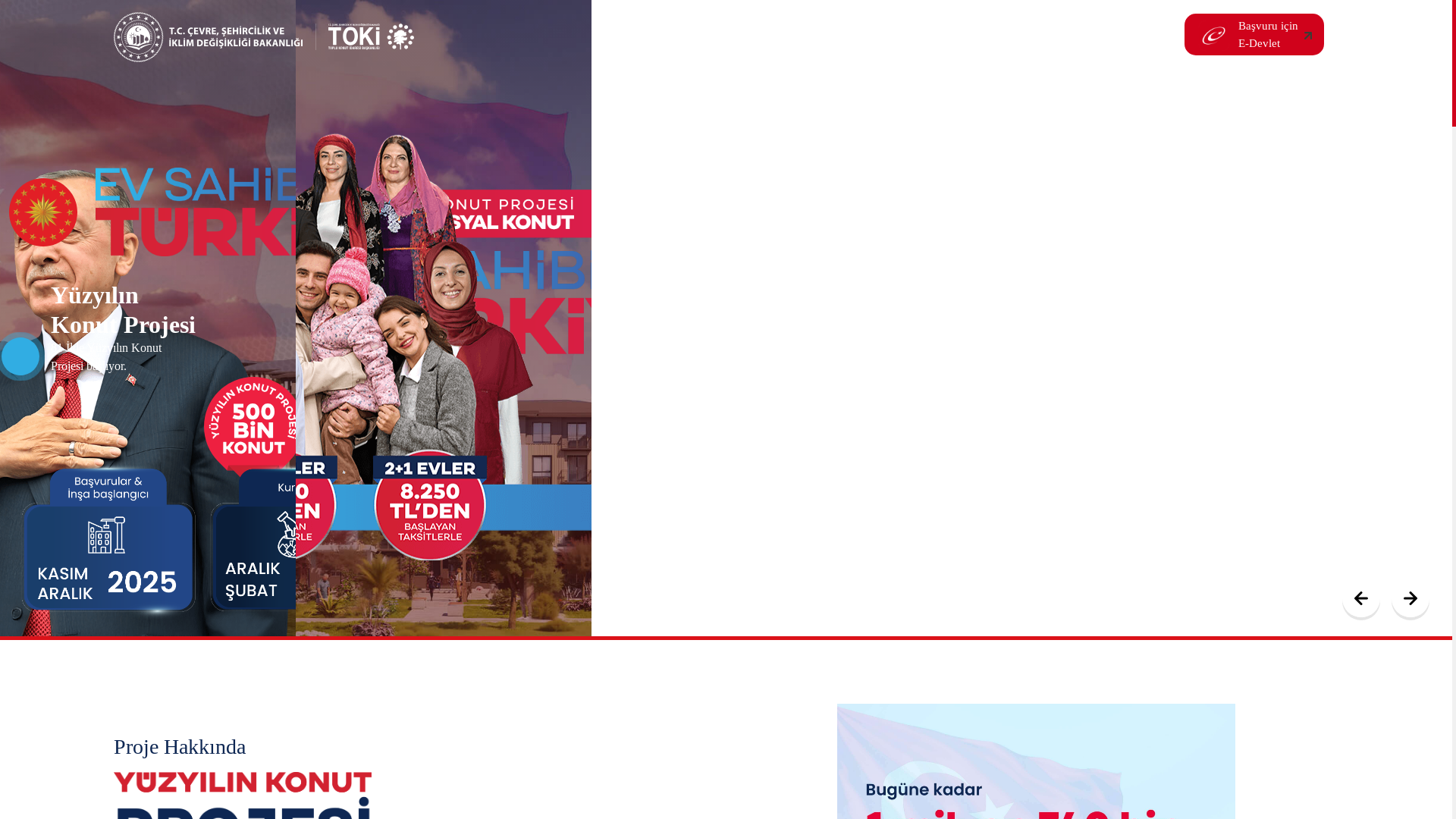 website screenshot of https://500konutprojesi.xyz/