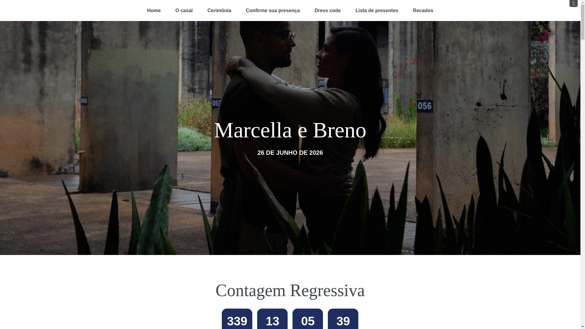 website screenshot of https://casamentobremar.com.br/