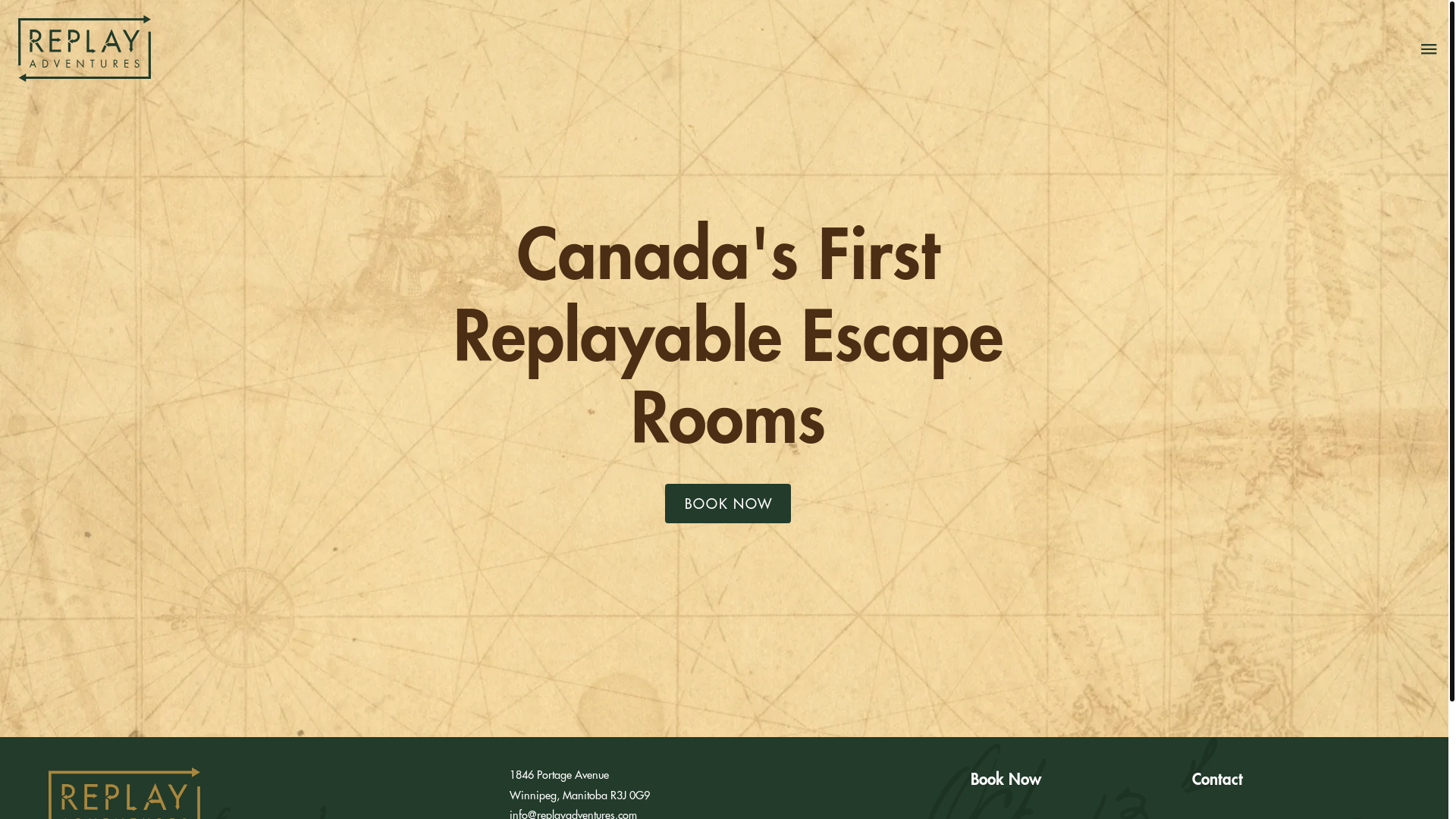 website screenshot of https://replayadventures-website.pages.dev/