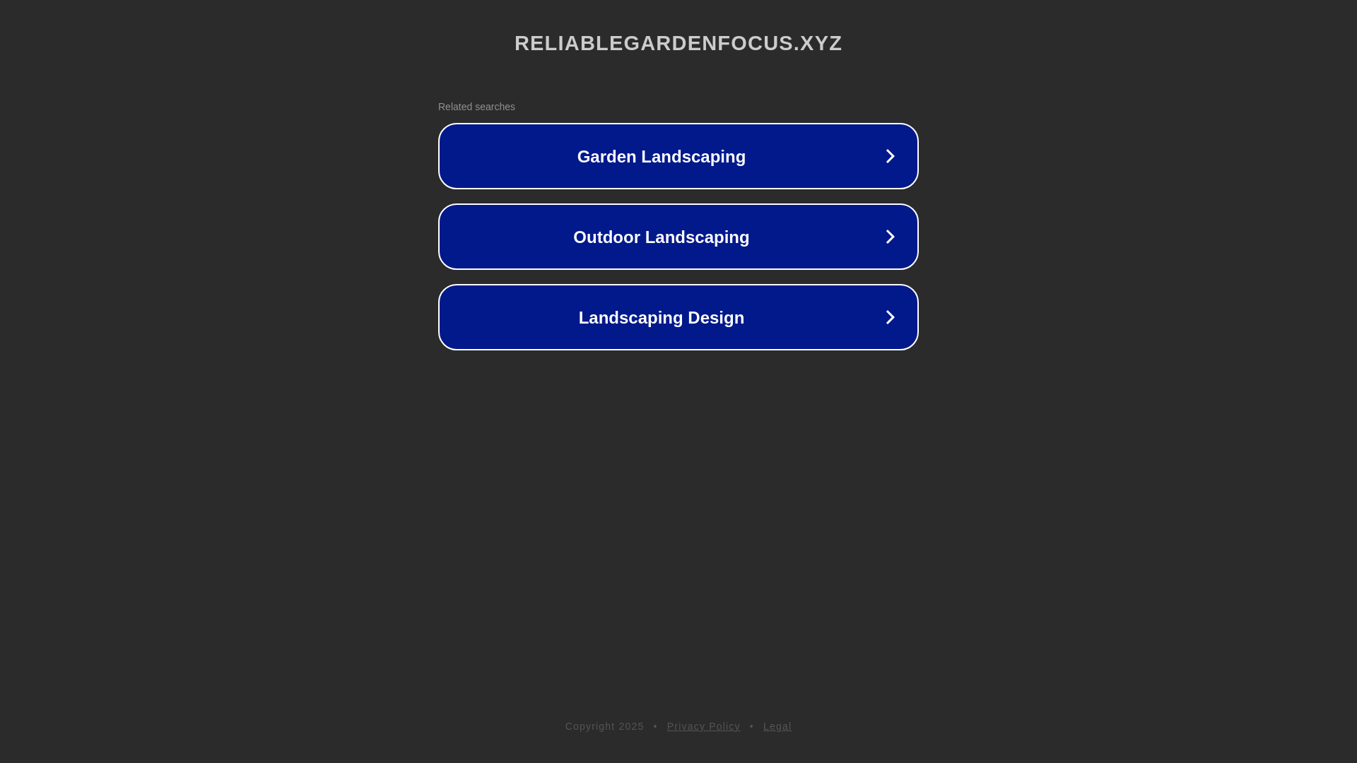 website screenshot of https://reliablegardenfocus.xyz/