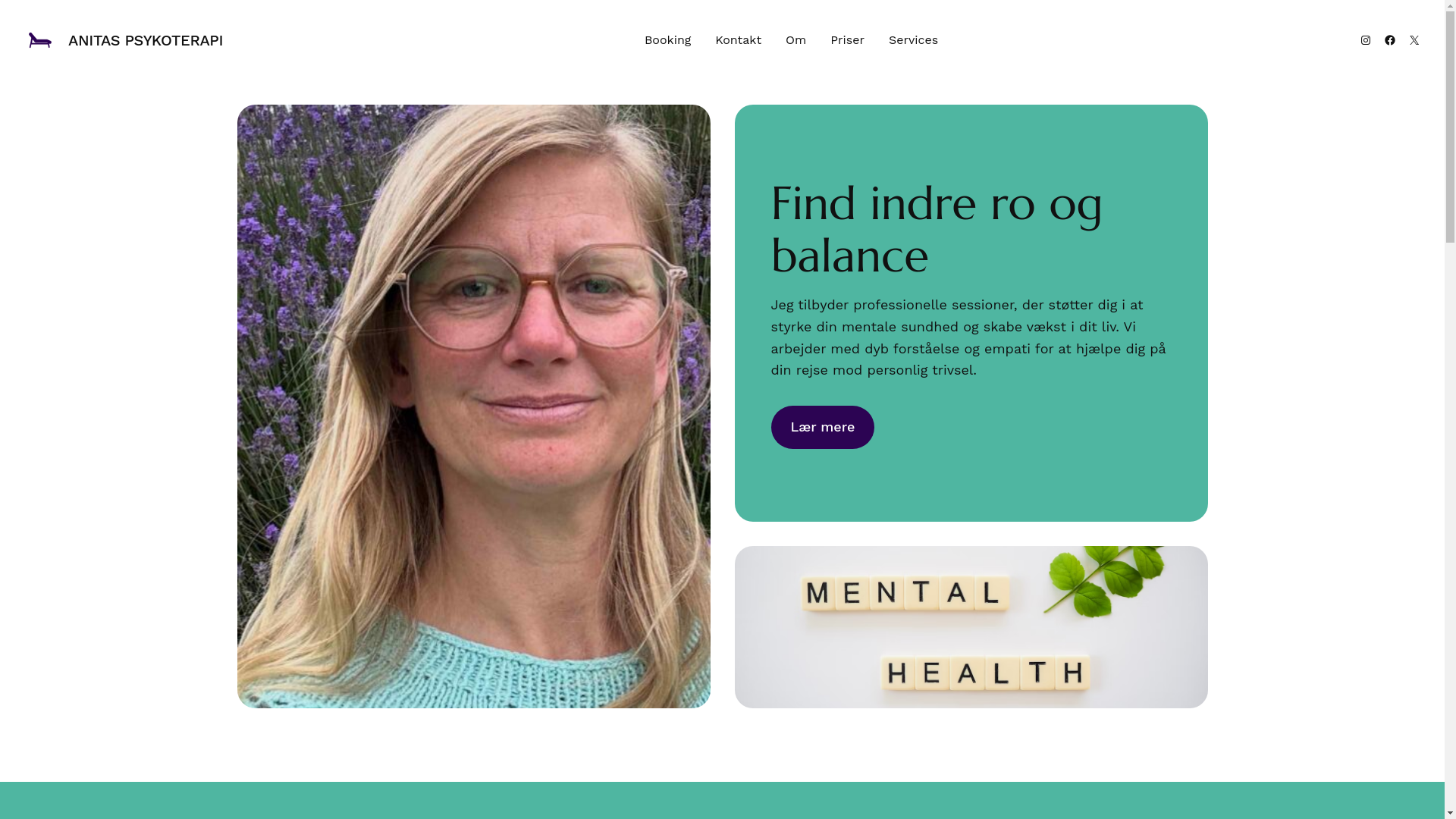 website screenshot of https://anitaspsykoterapi.dk/