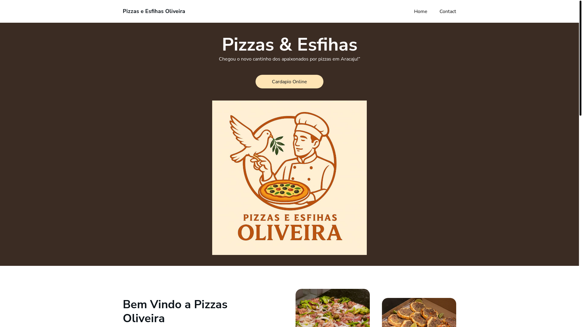 website screenshot of https://wwwpizzasoliveira.com.br/