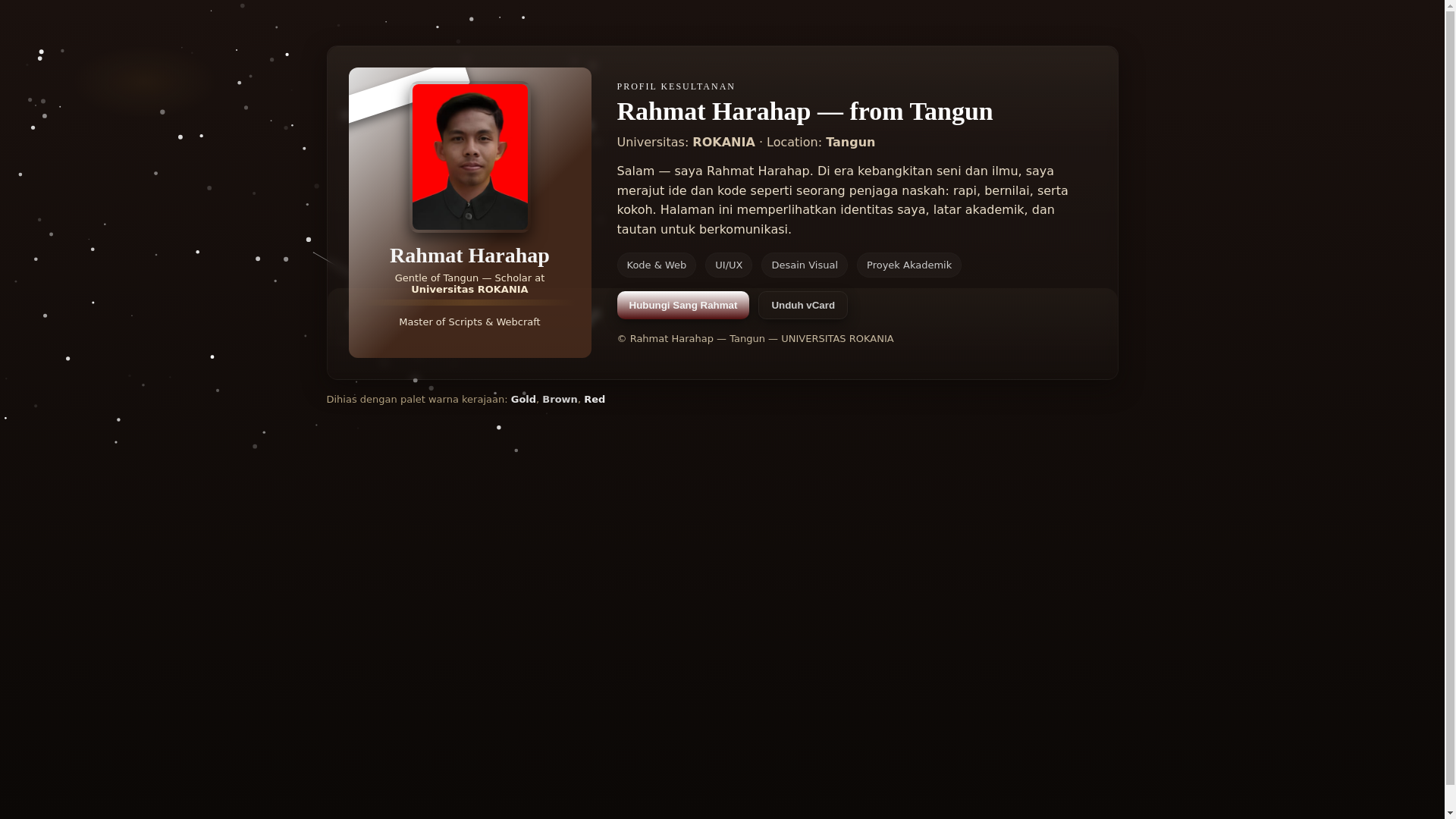 website screenshot of https://rahmatharahap.my.id/