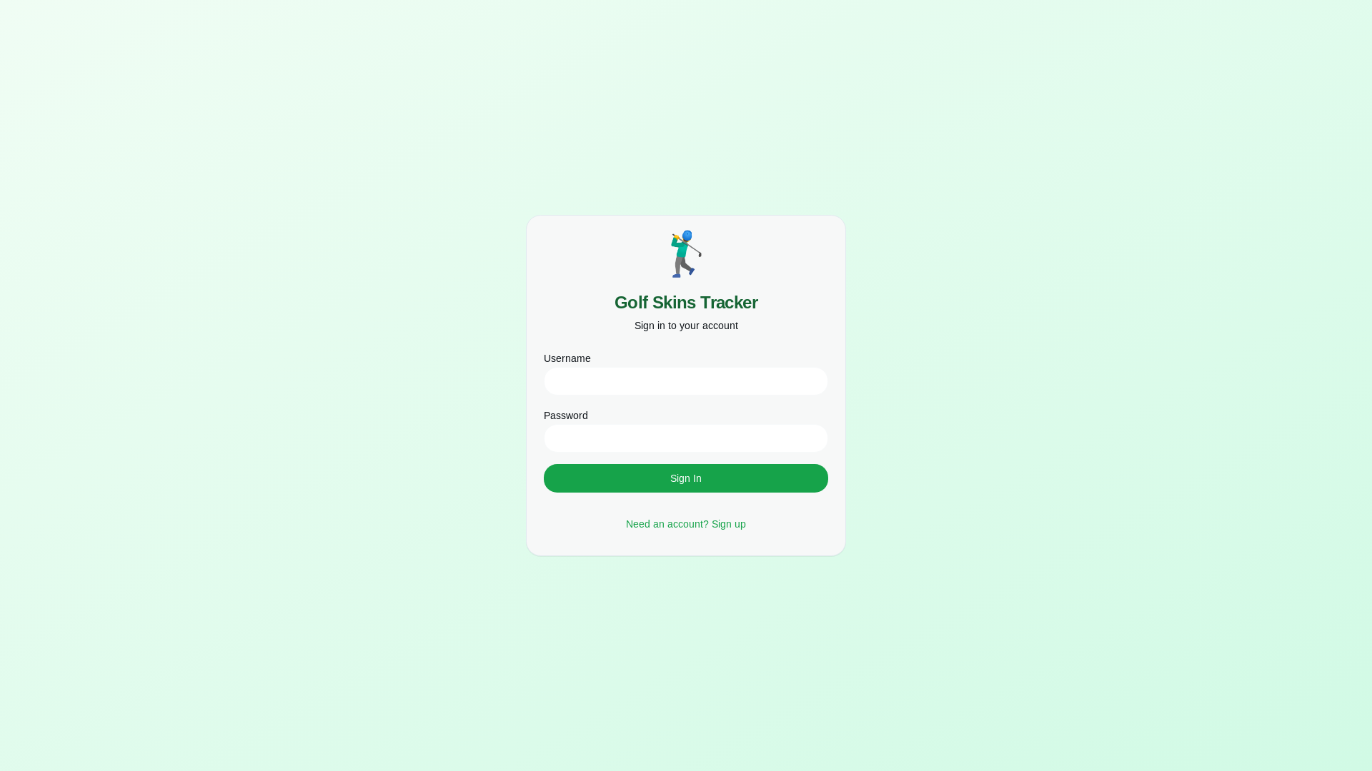 website screenshot of https://golfskinstracker.com/