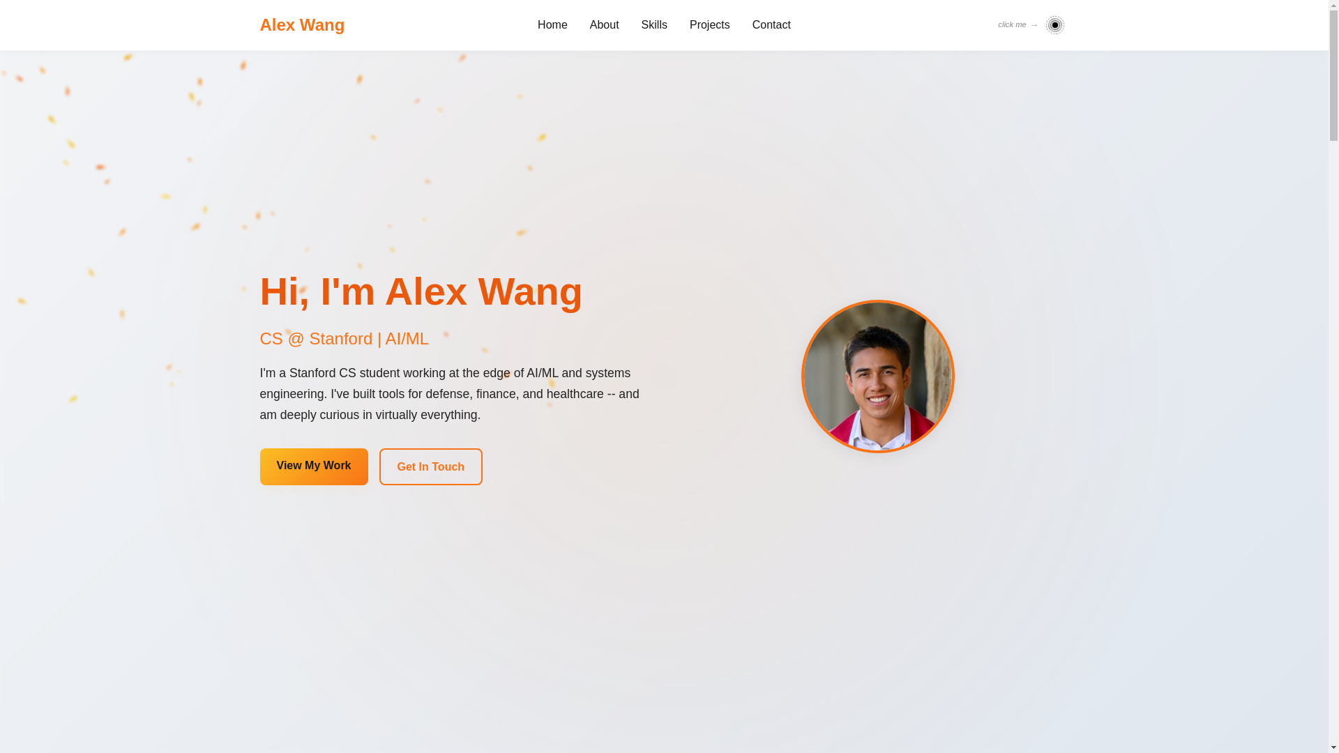 website screenshot of https://thealexwang.com/