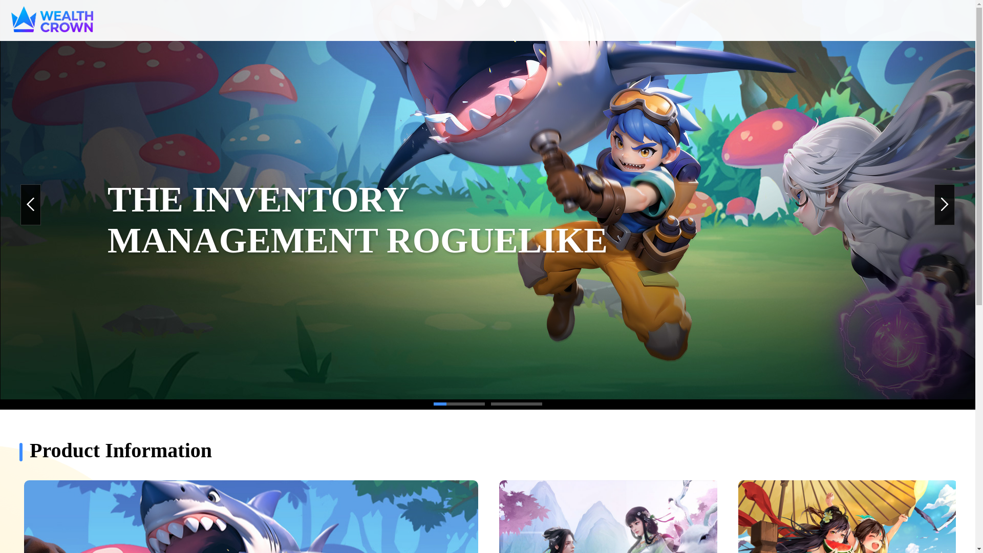 website screenshot of https://wealthcrowngame.com/