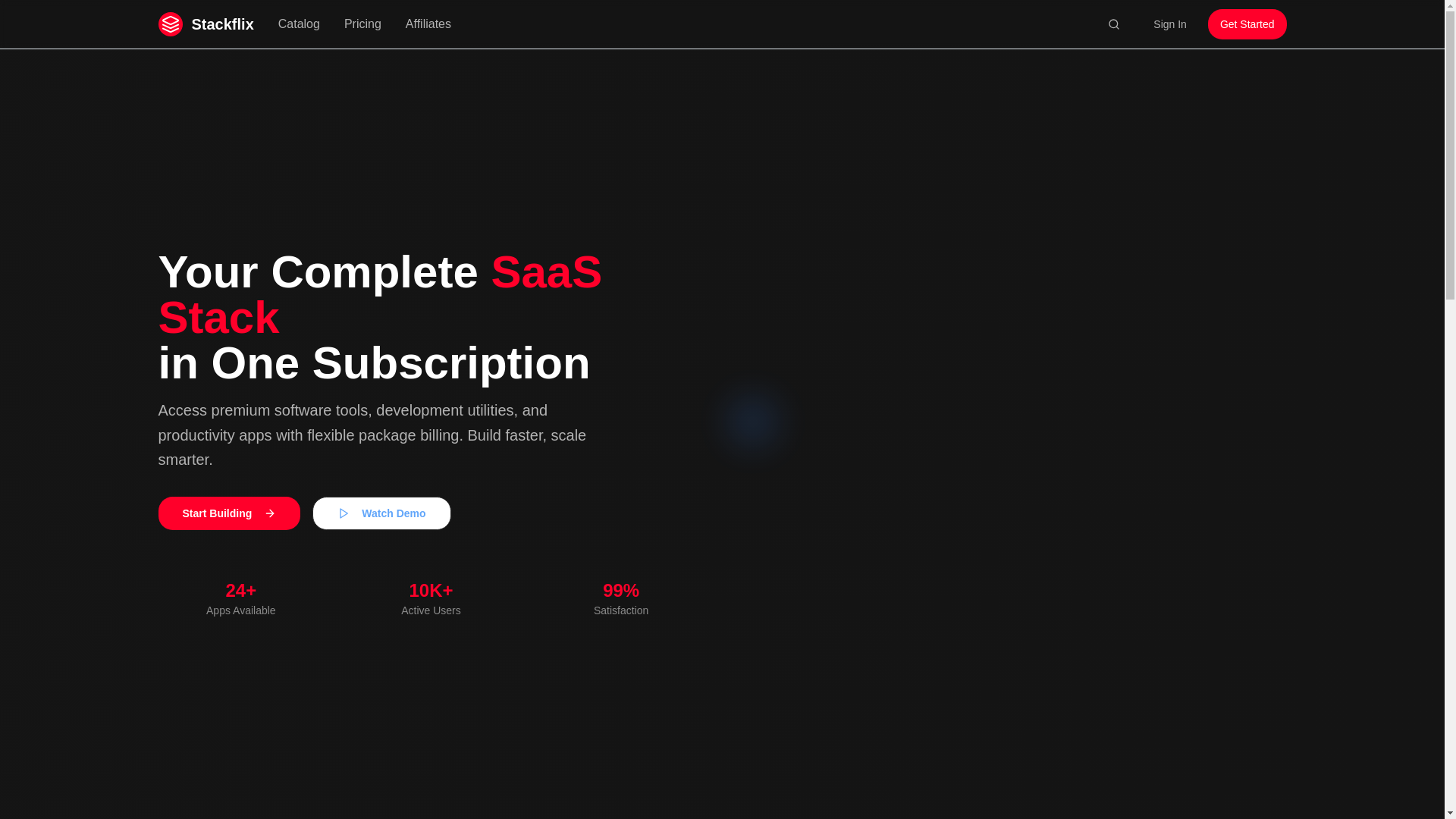 website screenshot of https://stackflix.net/
