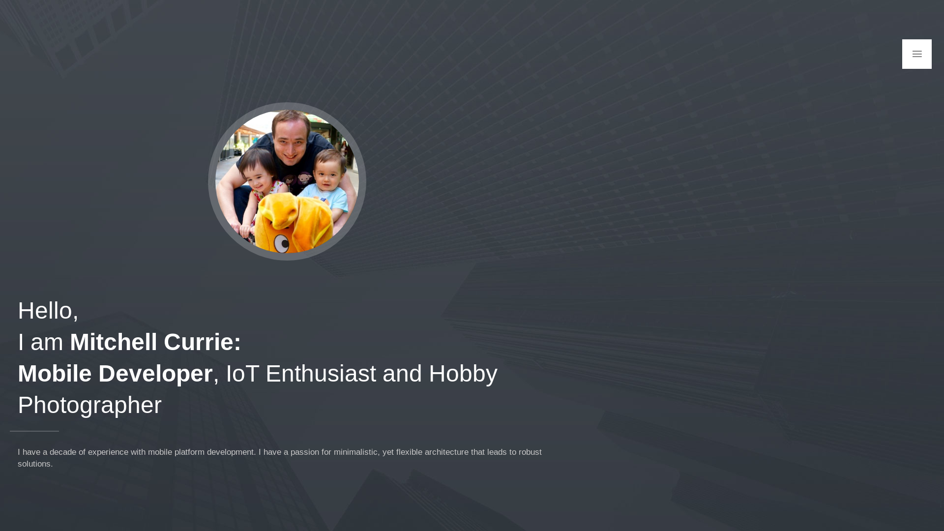 website screenshot of https://mitchellcurrie-blog.pages.dev/