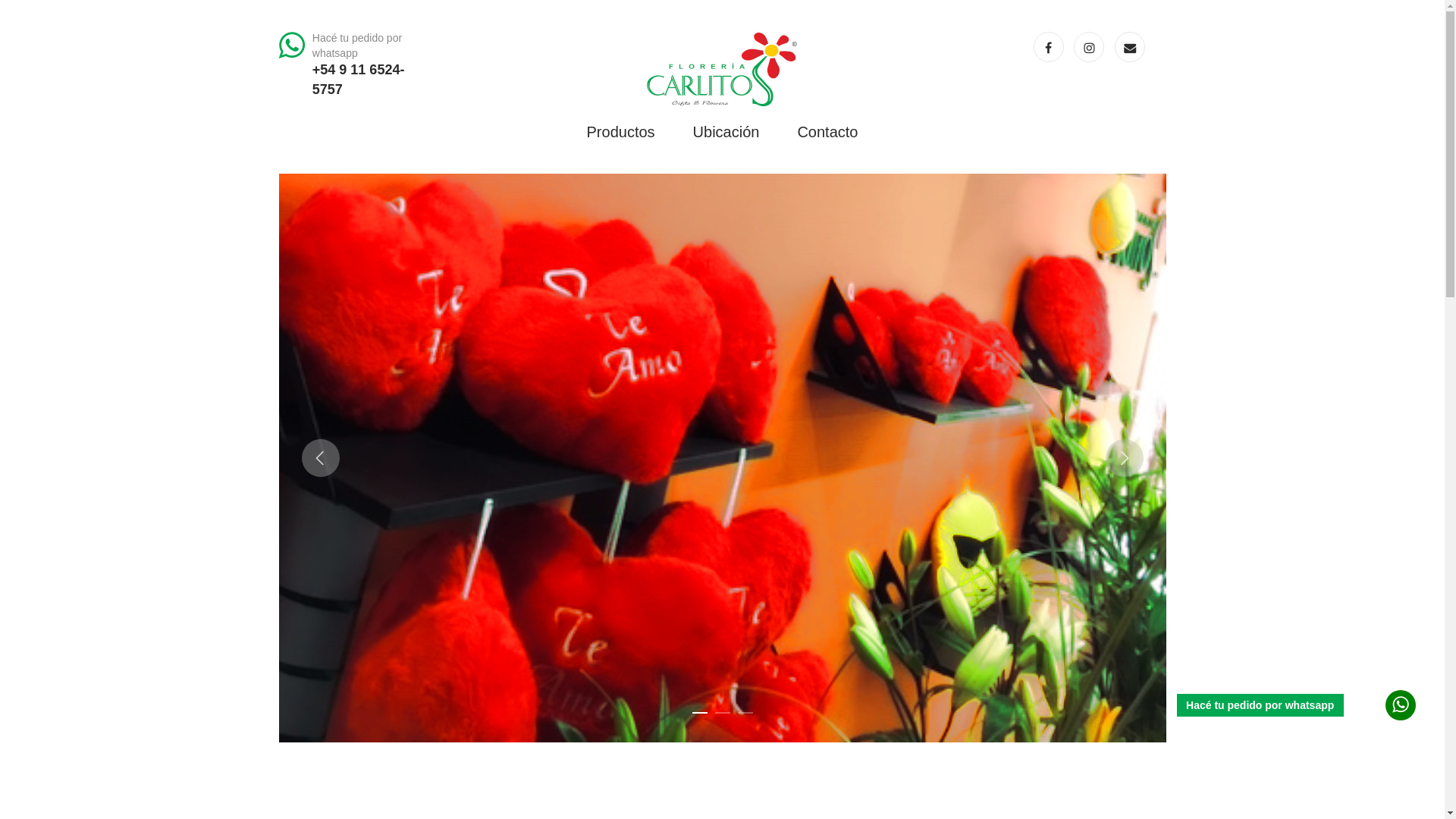 website screenshot of https://floreriacarlitos.pages.dev/