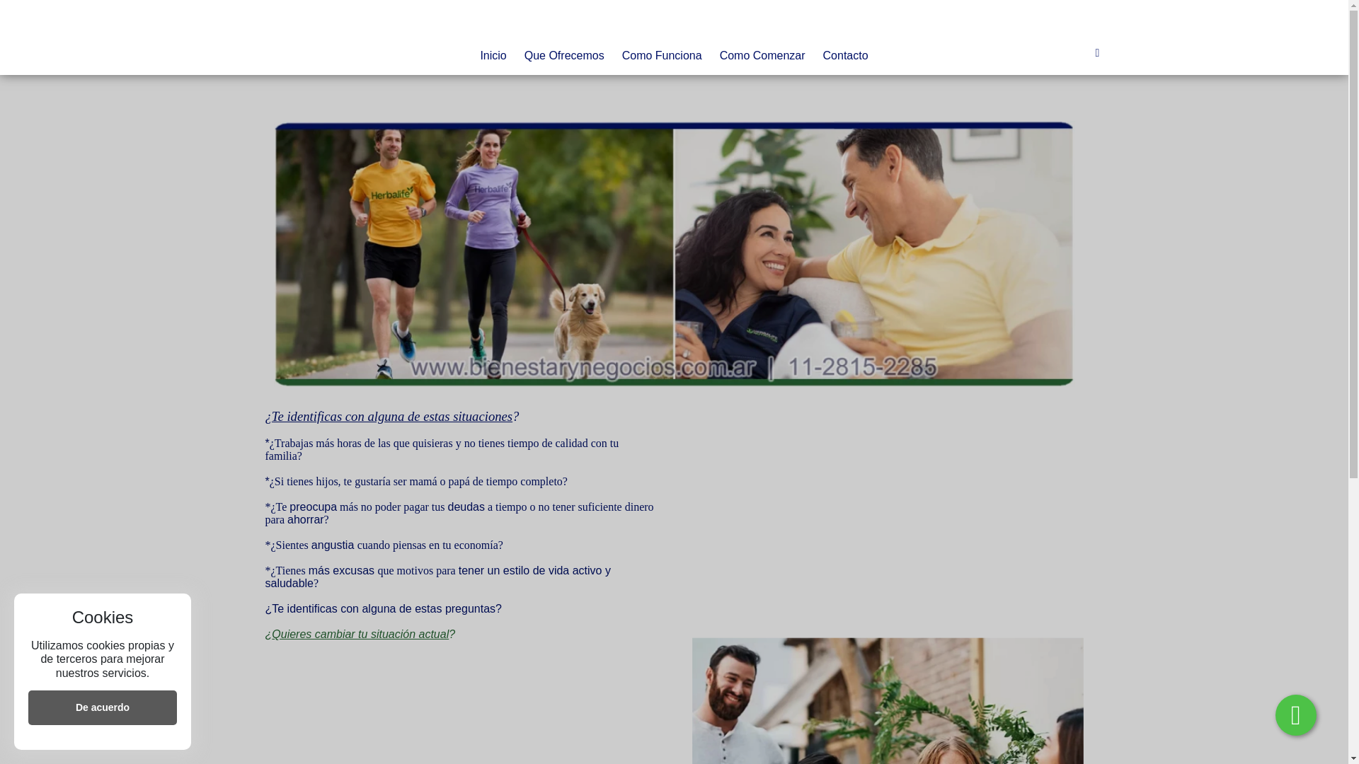 website screenshot of https://bienestarynegocios.com.ar/
