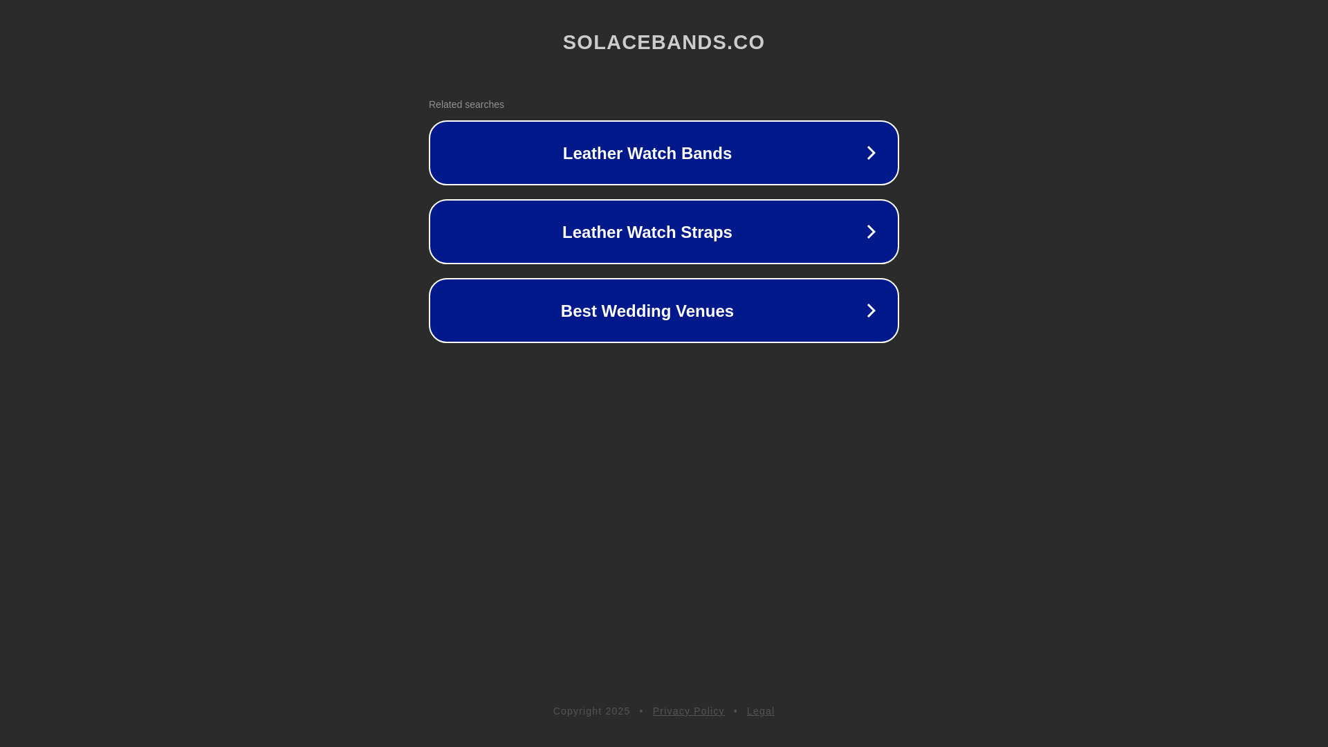 website screenshot of https://solacebands.co/