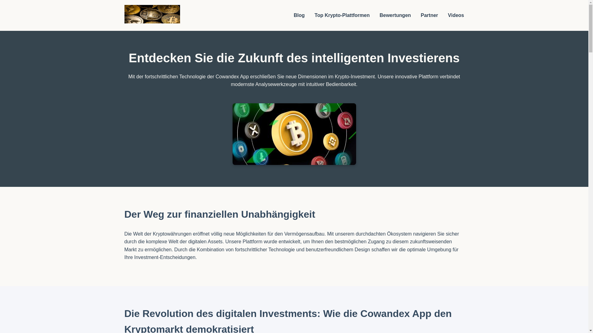 website screenshot of https://cowandexapp.click/