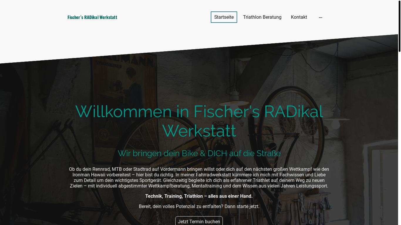 website screenshot of https://fischers-radikalwerkstatt.de/