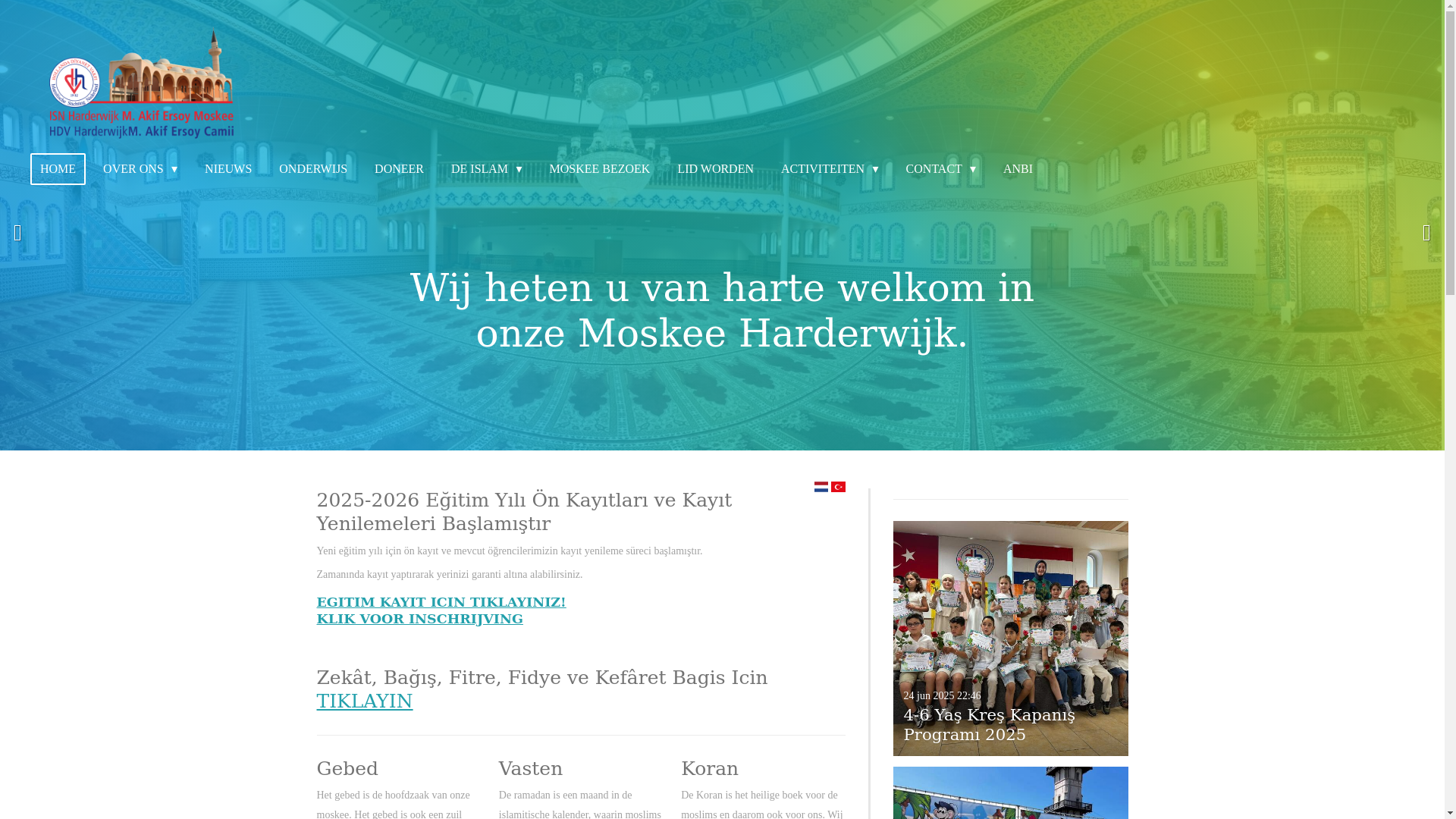 website screenshot of https://hdvharderwijk.nl/